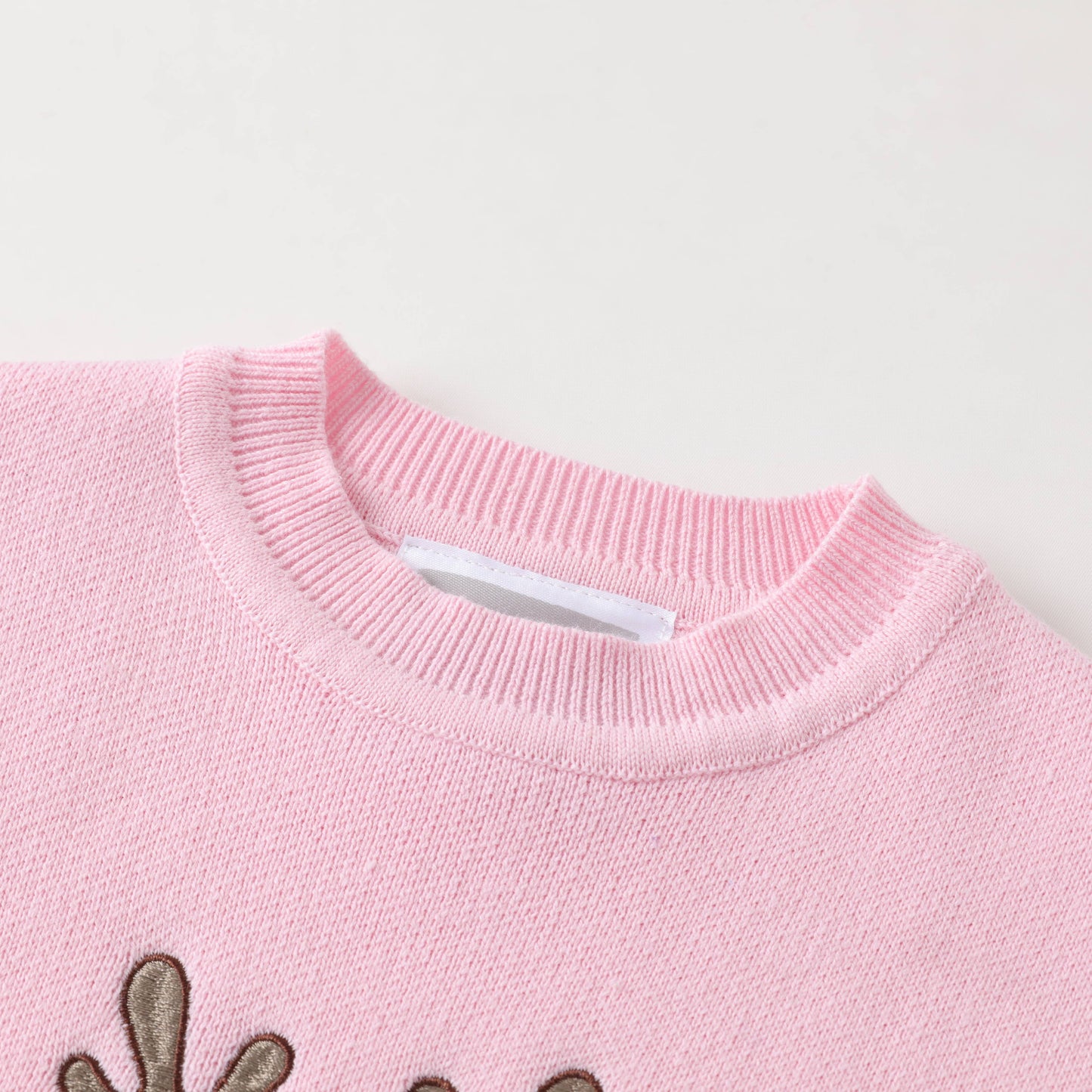 Pink Christmas Reindeer Sweater
