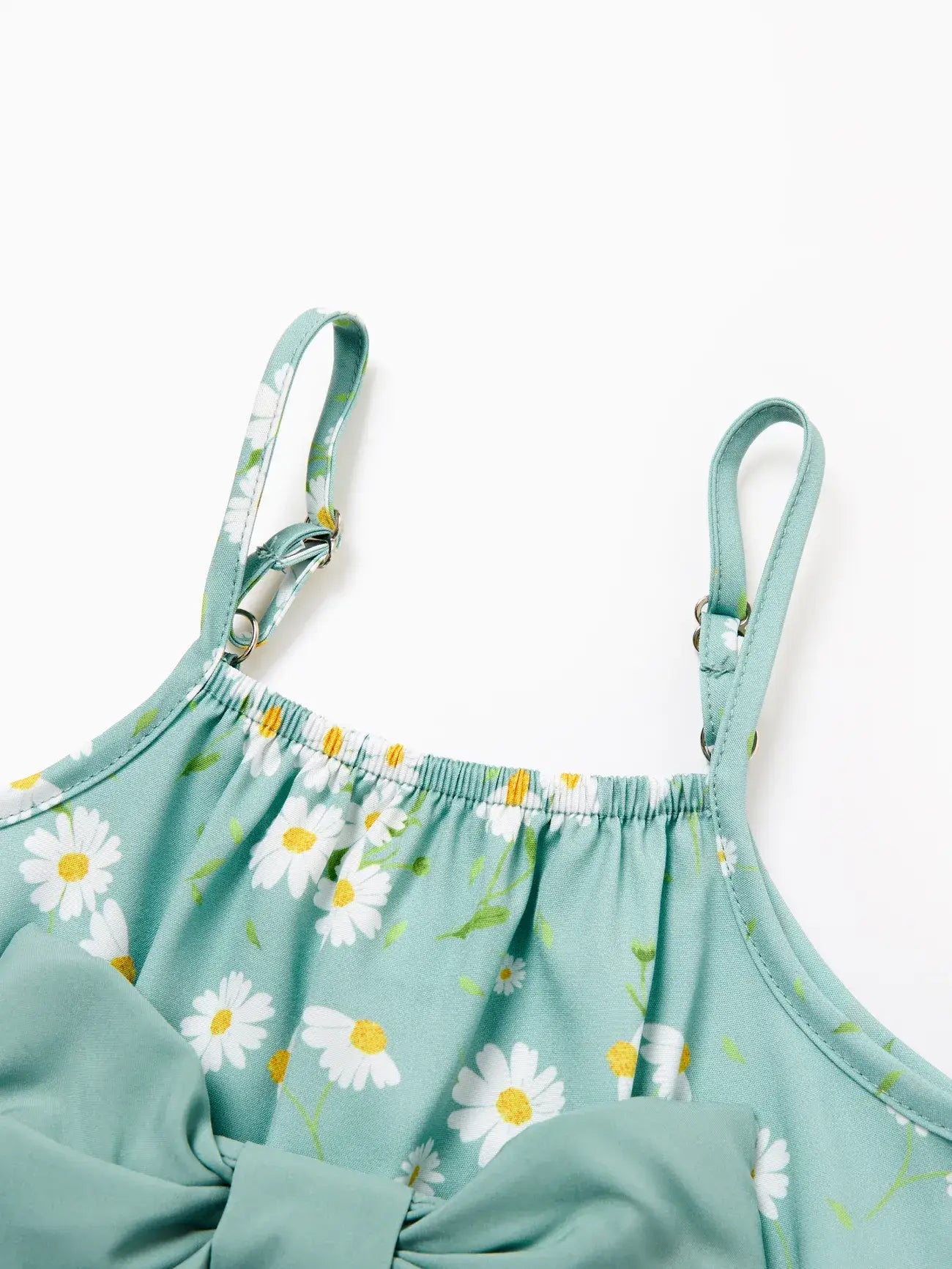 Baby Girl Sweet & Elegant Floral Print Bowknot Romper