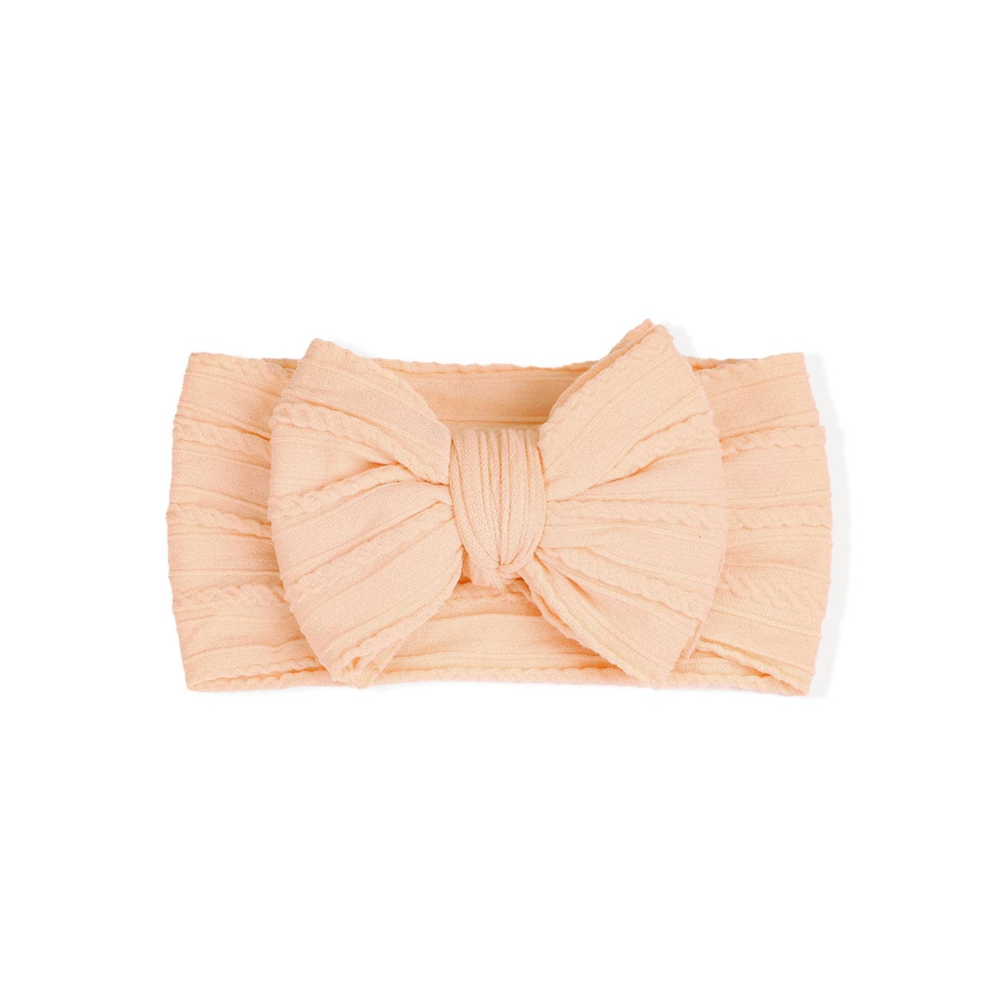 Cable knit Big bow Baby headband
