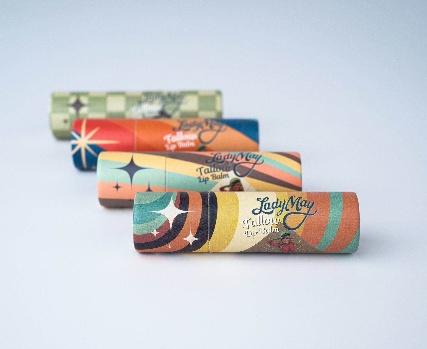 Lady May Tallow Lip Balm – Natural, Hydrating, Long-Lasting (Multiple Flavors)