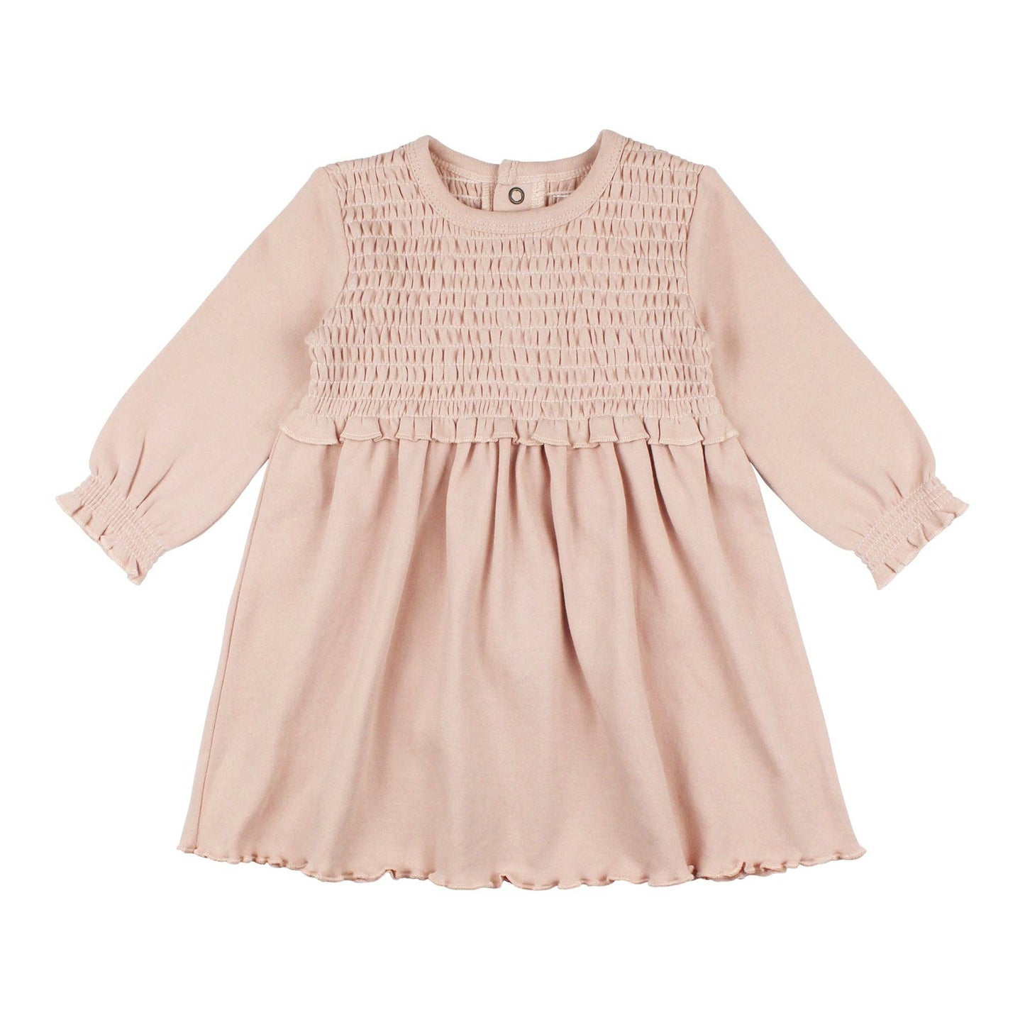Kids' Organic Smocked Dress in Rosewater