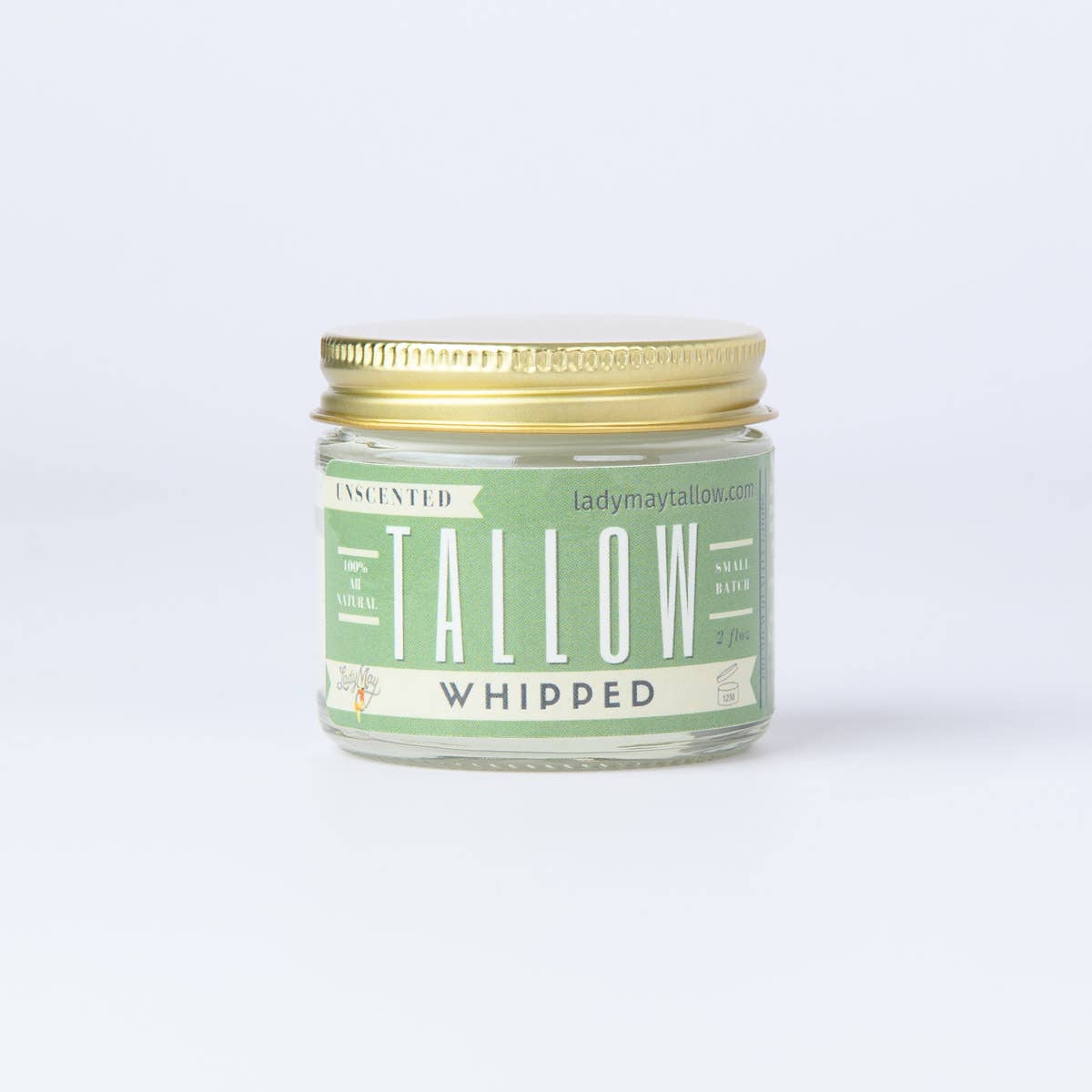 2oz Unscented Whipped Tallow Moisturizer