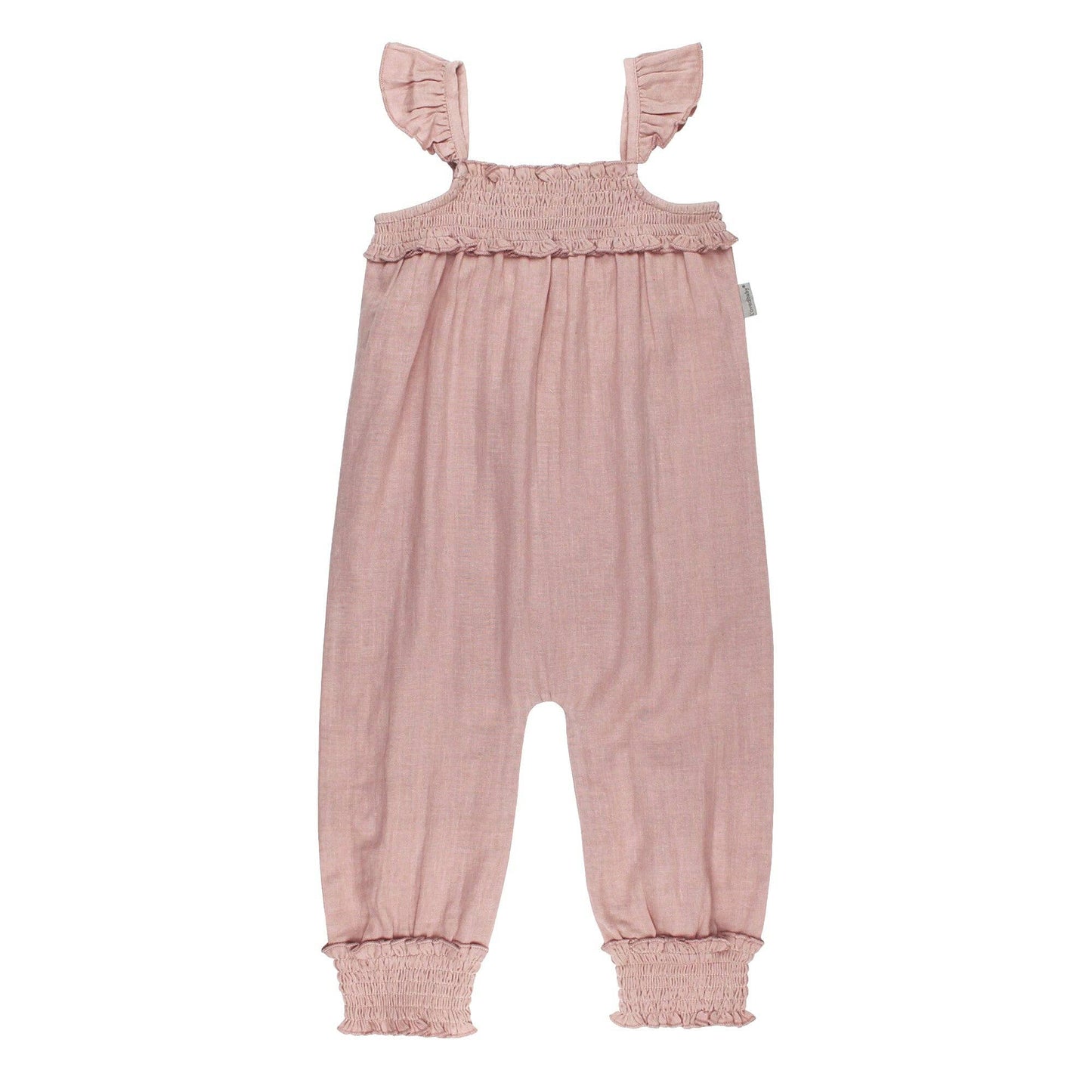 Kid's Organic Muslin Sleeveless Romper in Taffy