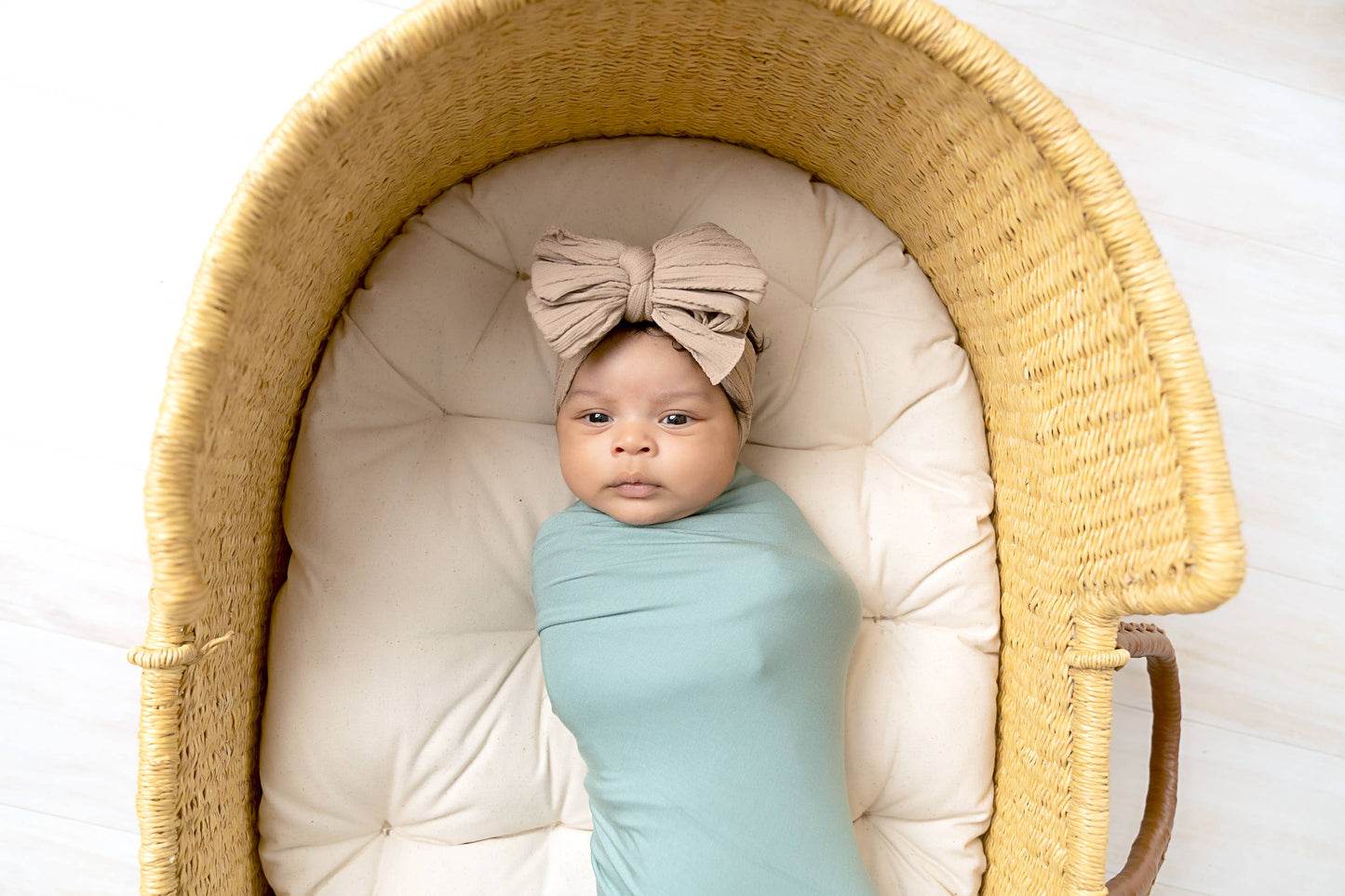 Cable knit Big bow Baby headband