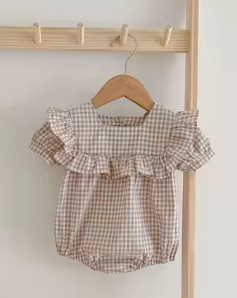 Penny Gingham Romper