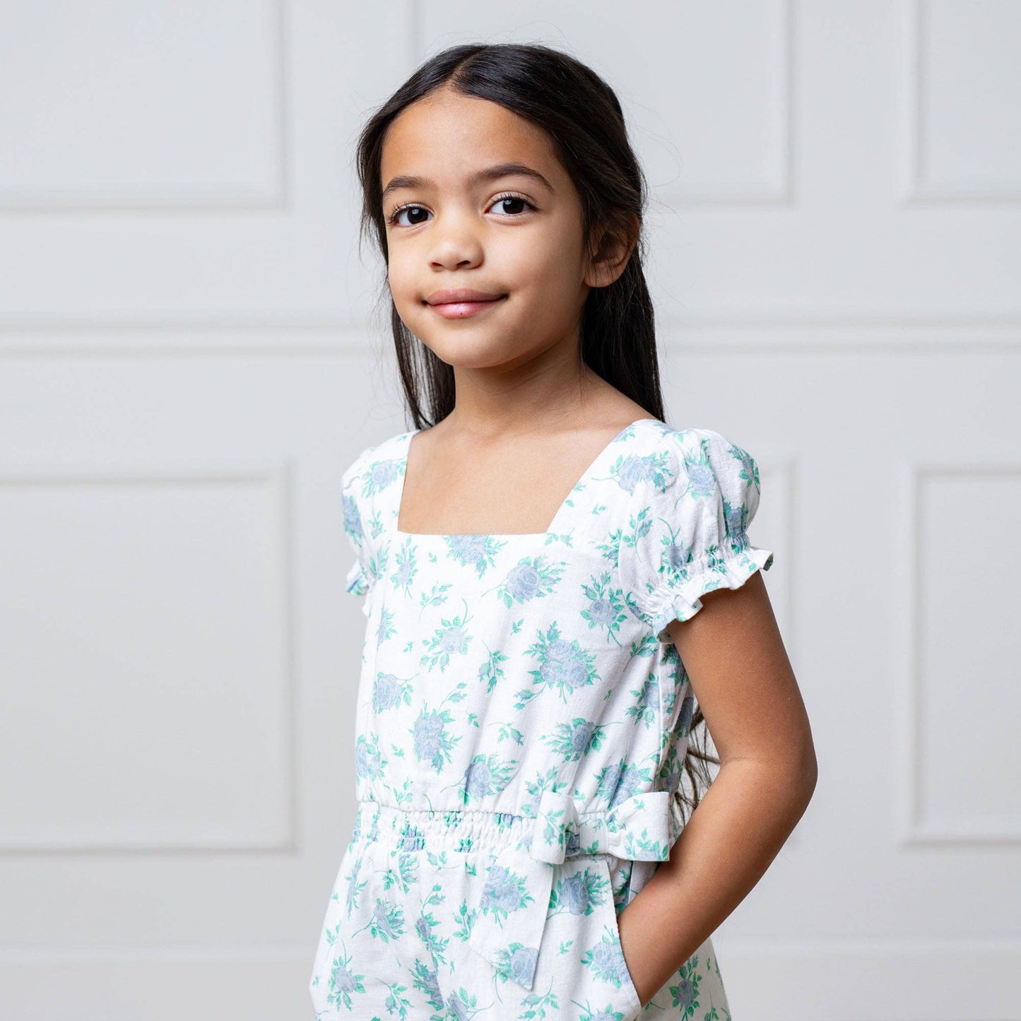 Linen Puff Sleeve Jumpsuit