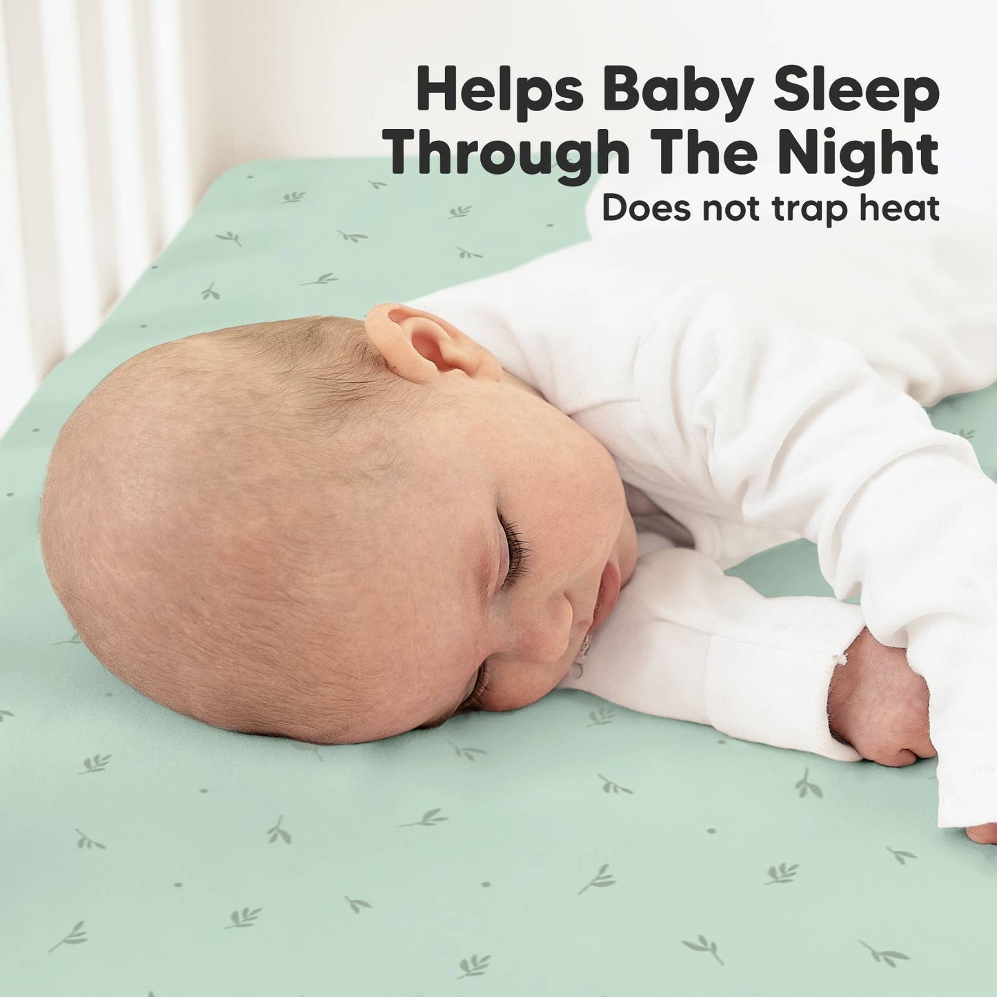 2-pack Organic Cotton Fitted Crib Sheet (Bunnies)