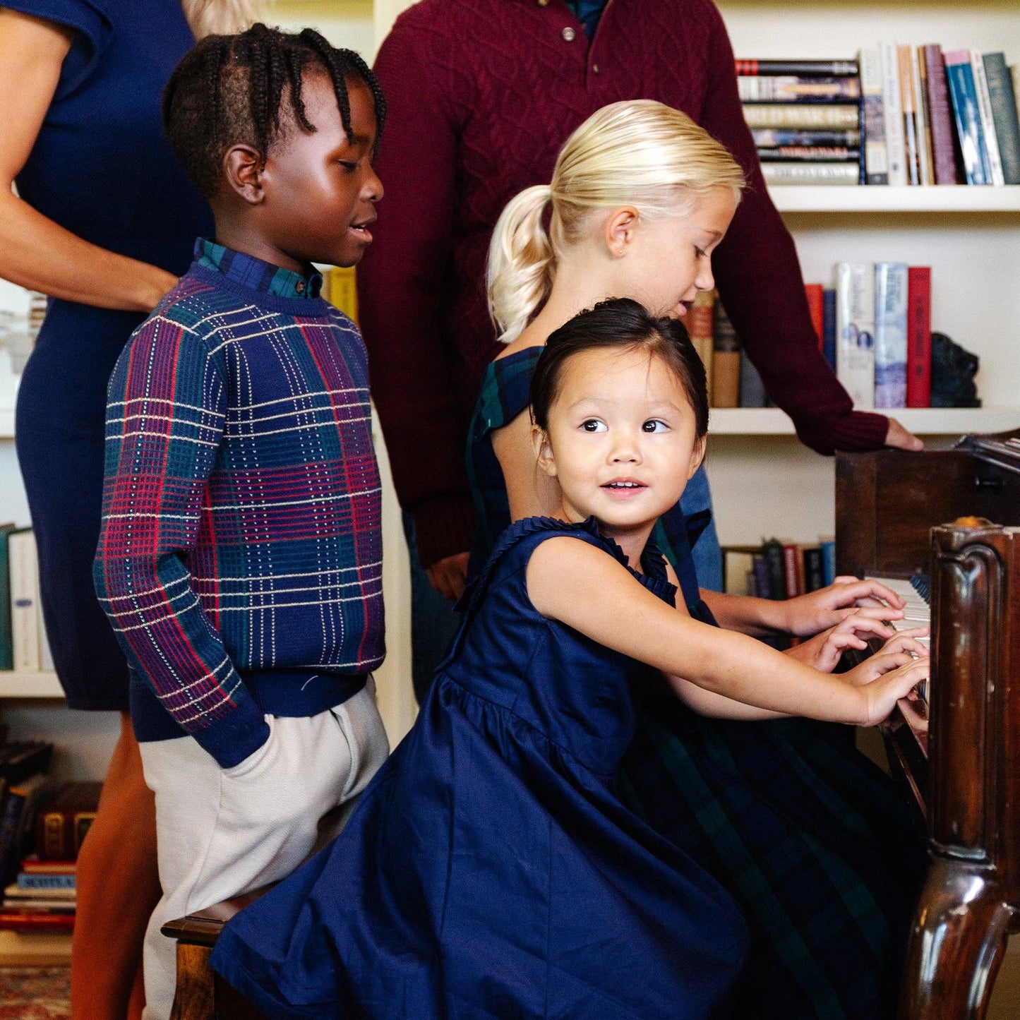 Pleated Collar Party Dress - Made with Organic Cotton