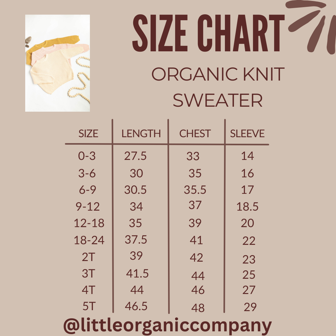 Baby Sweater Organic knit toddler/kids-oversized clothes