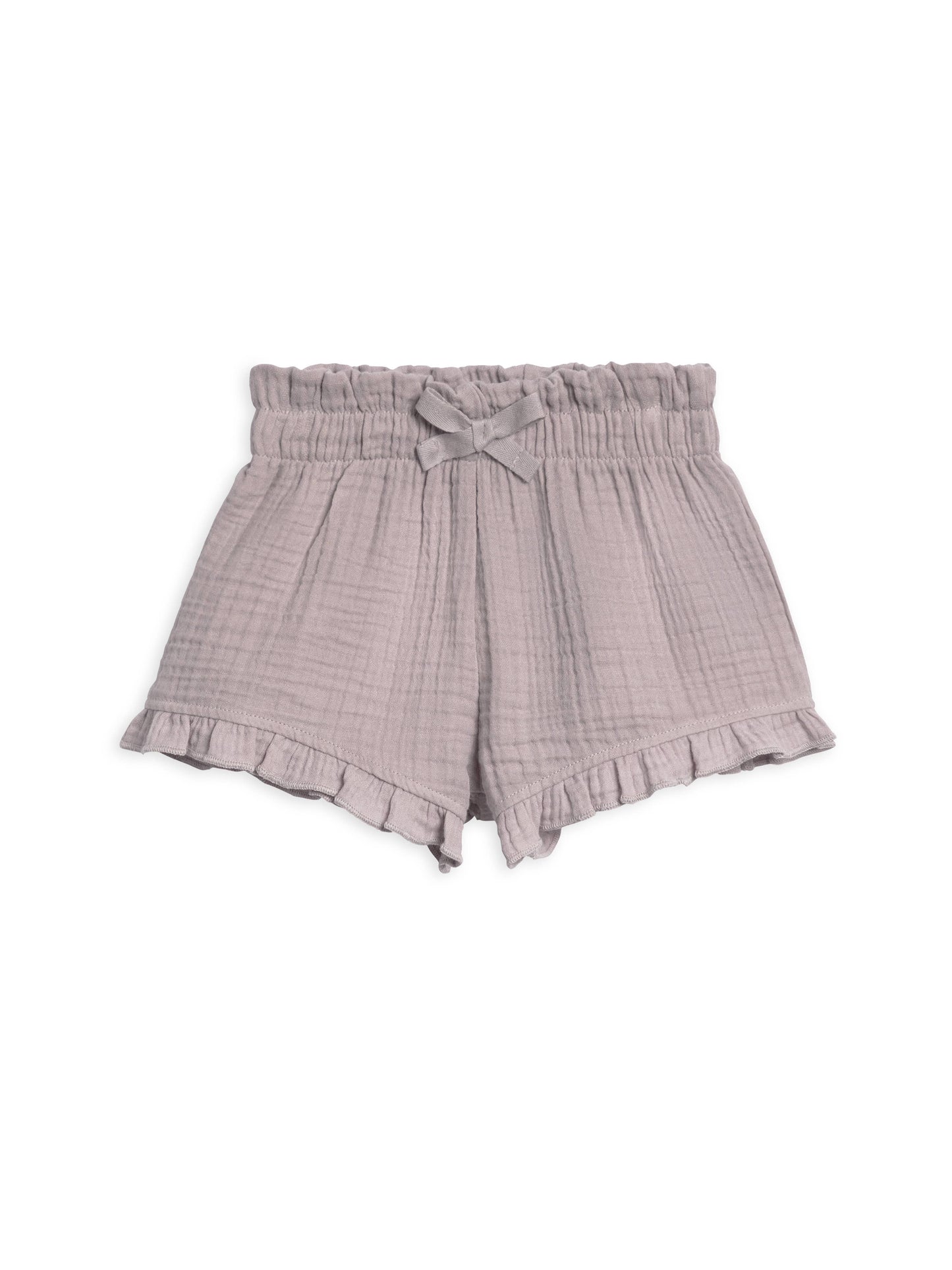 Organic Luz Muslin Flutter Shorts - Lilla