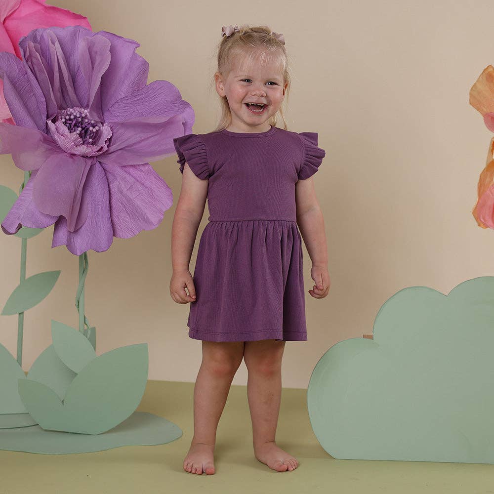 Mulberry Short Sleeve Organic Dress