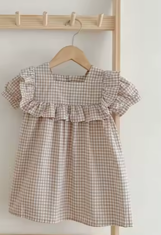 Penny Gingham Short Sleeve Dress