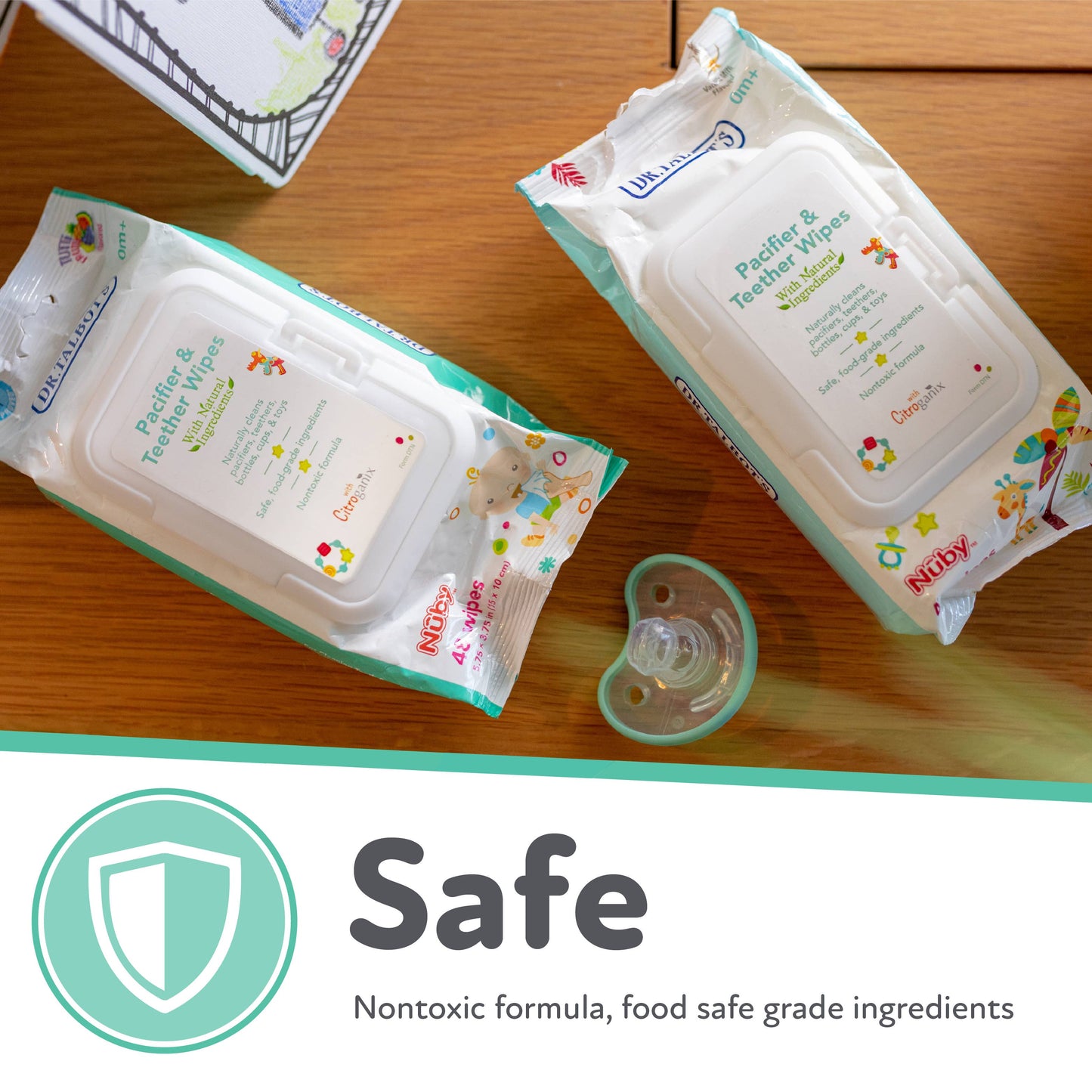 Pacifier and Teether Wipes, Vanilla Milk Flavor, 48 count