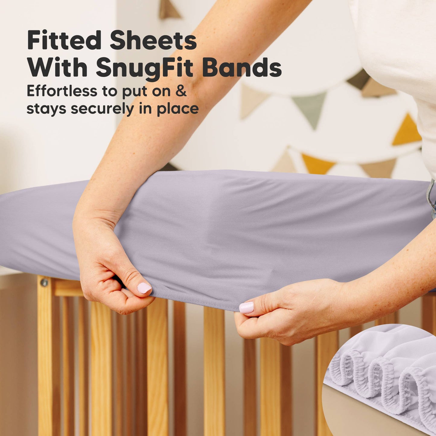 2-pk Quin Protect+ Waterproof Crib Mattress Protector Cover