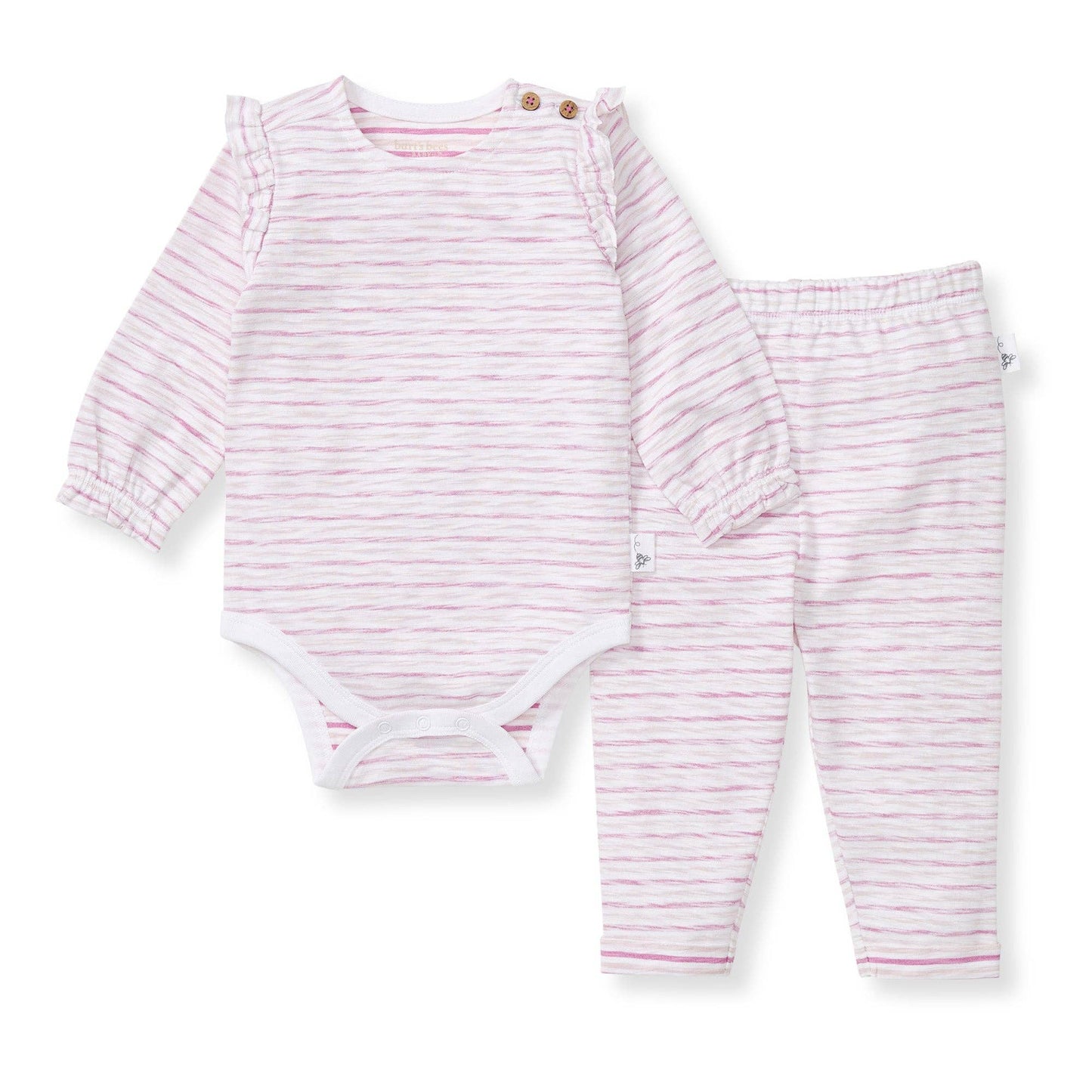 Slub Stripe Bodysuit Set