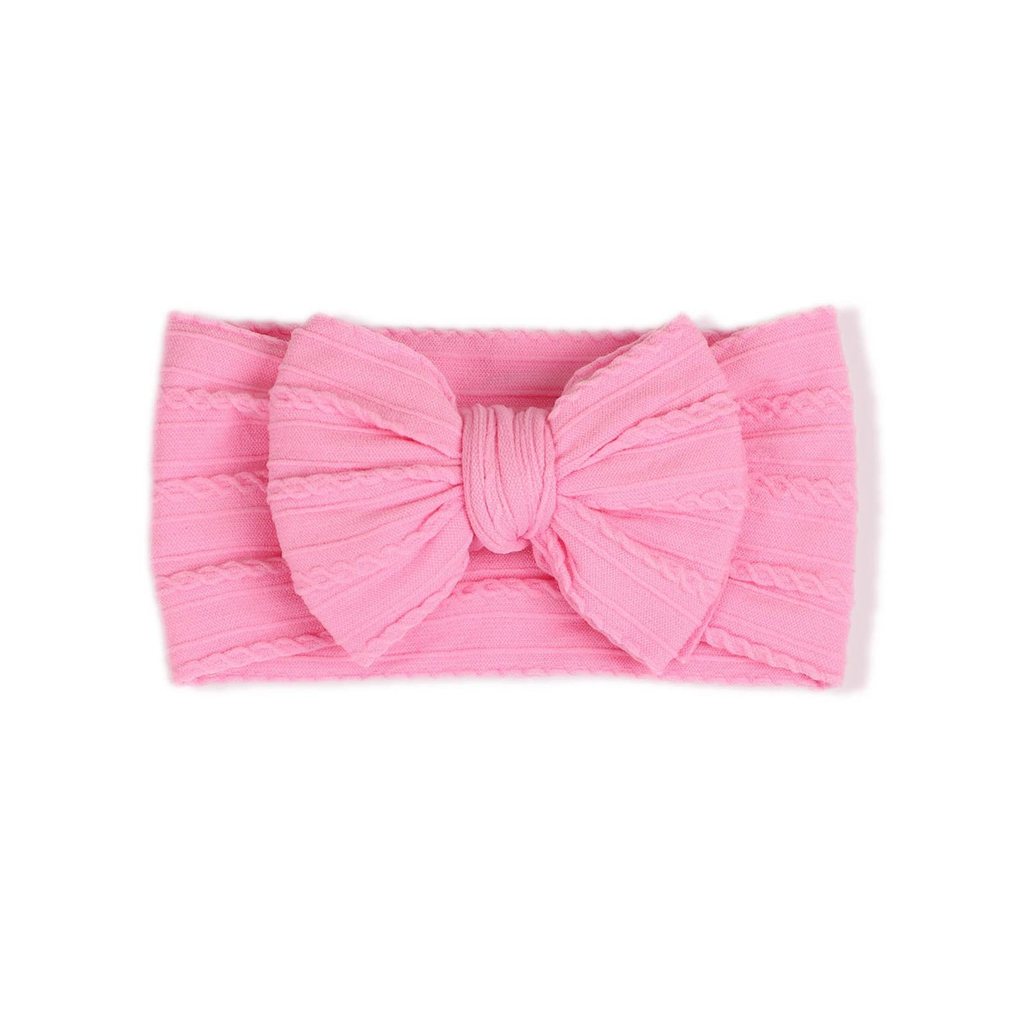 Cable knit Big bow Baby headband