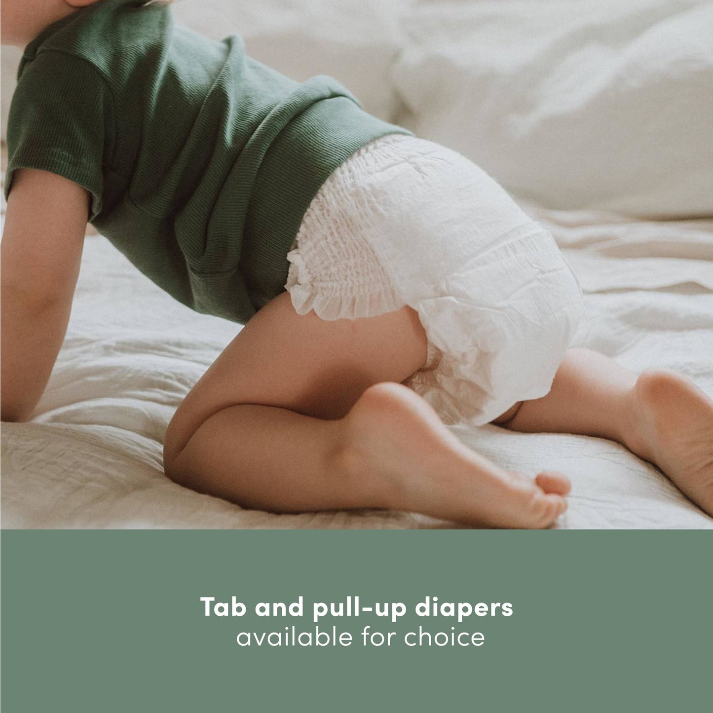 Plant based USA Cotton Eco Diaper Size 3 Crawler 15-26lb