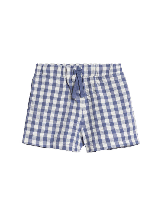 Organic Baby & Kids Nixie Seersucker Short - Marino Gingham
