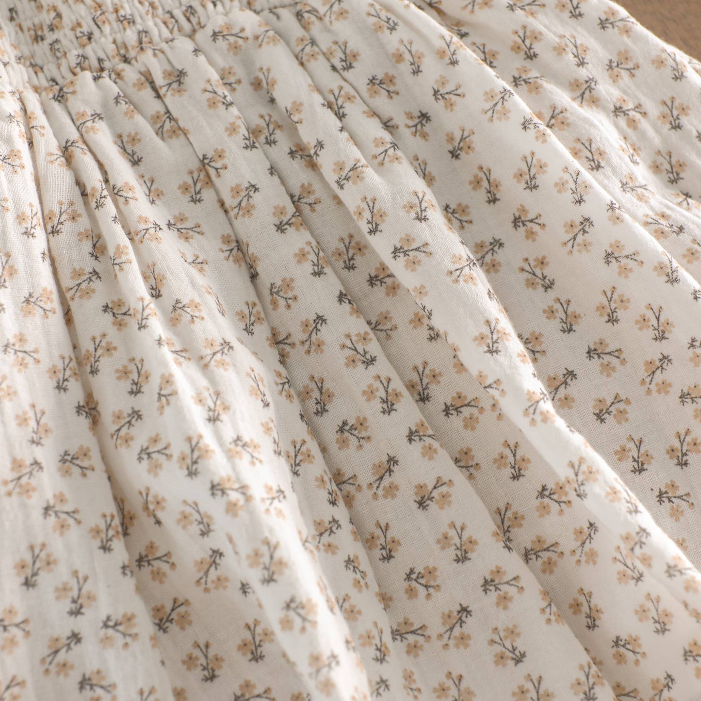 Elena Floral Smocked Baby Dress + Bloomer (Organic Muslin)