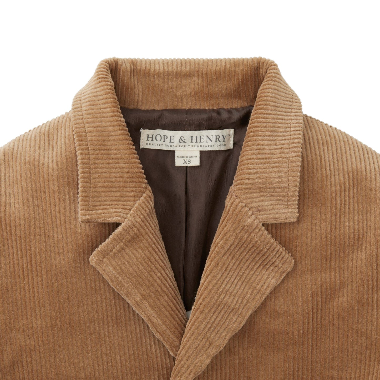 Organic Corduroy Blazer with Elbow Patches