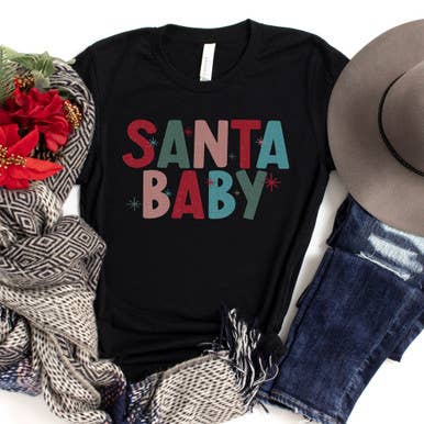 Santa Baby Sparkles DTF Transfer