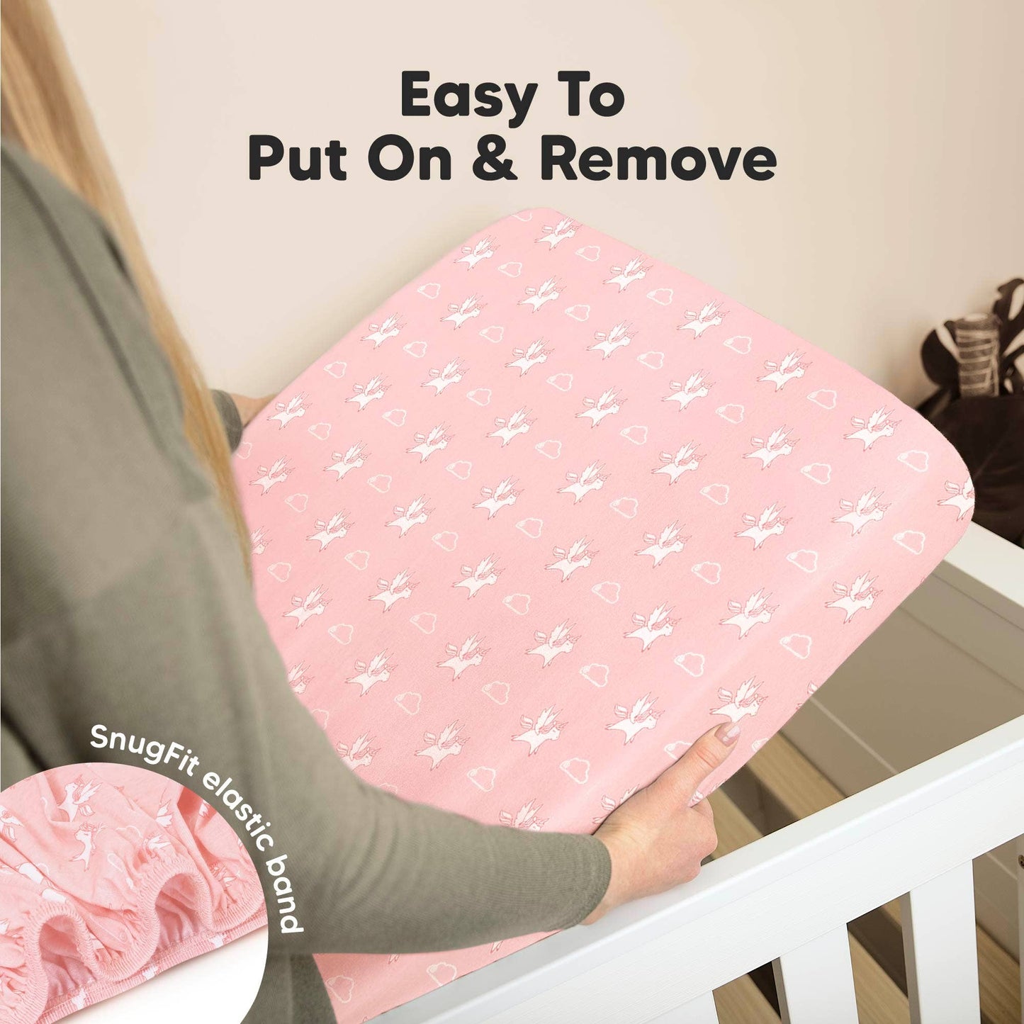 2-pack Organic Cotton Fitted Crib Sheet