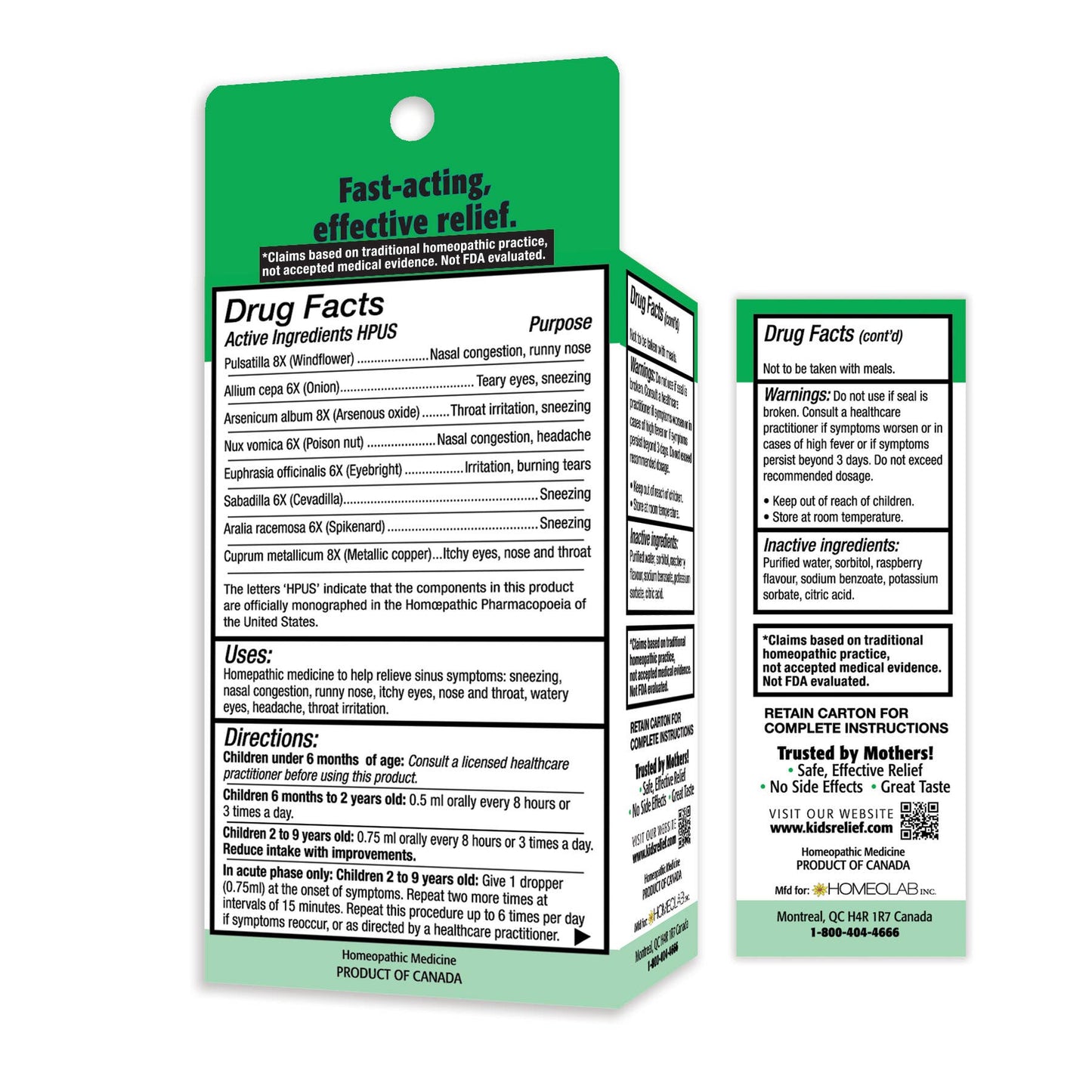 Kids Relief Sinus Oral Liquid for Kids 0-9 Years 25 mL