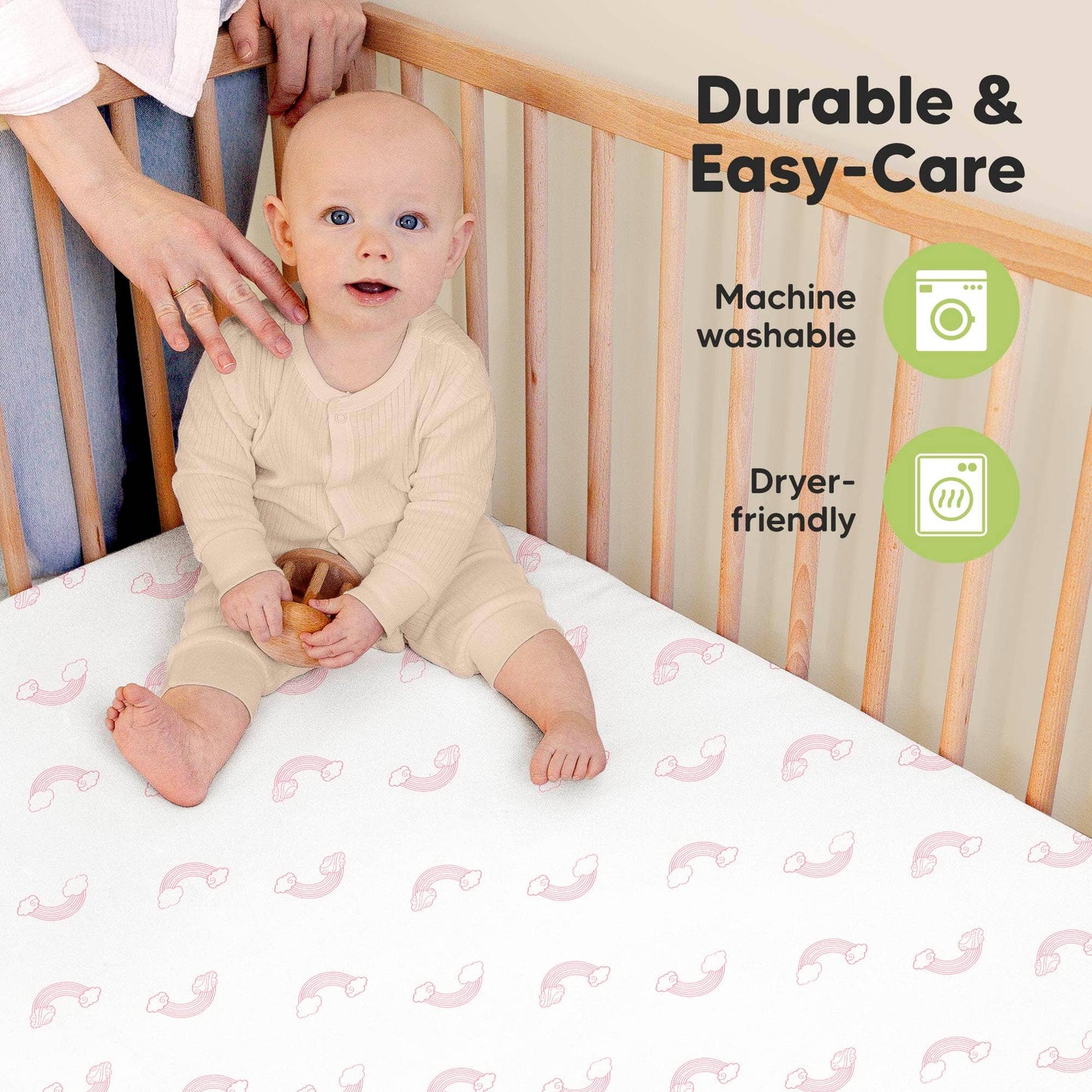 2-pack Organic Cotton Fitted Crib Sheet