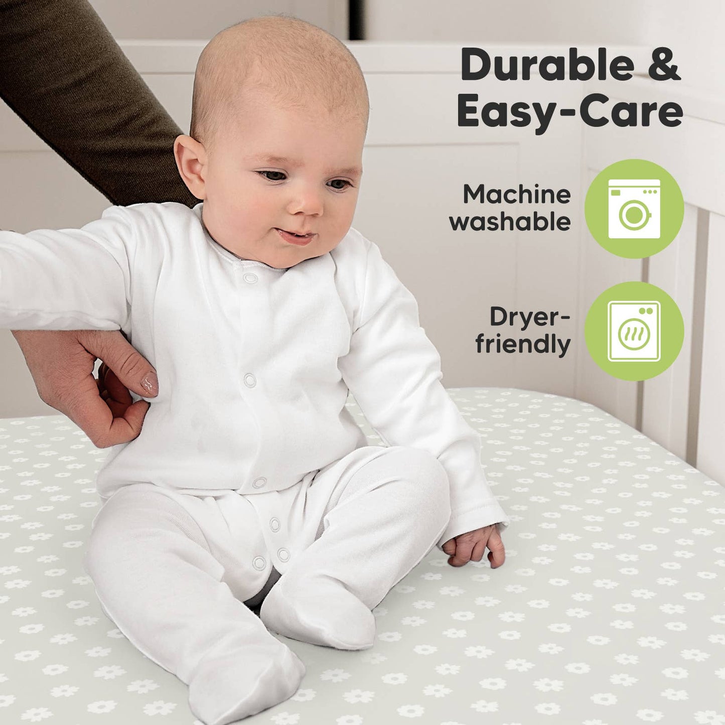 2-pack Organic Cotton Fitted Crib Sheet