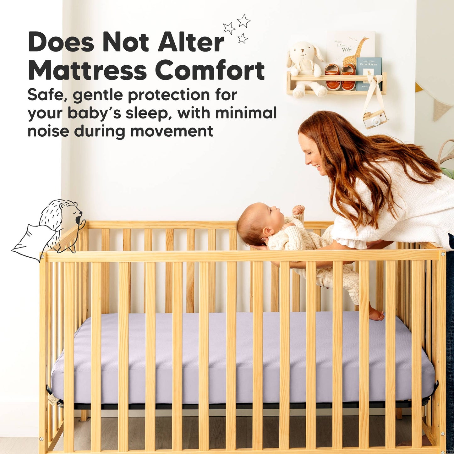 2-pk Quin Protect+ Waterproof Crib Mattress Protector Cover