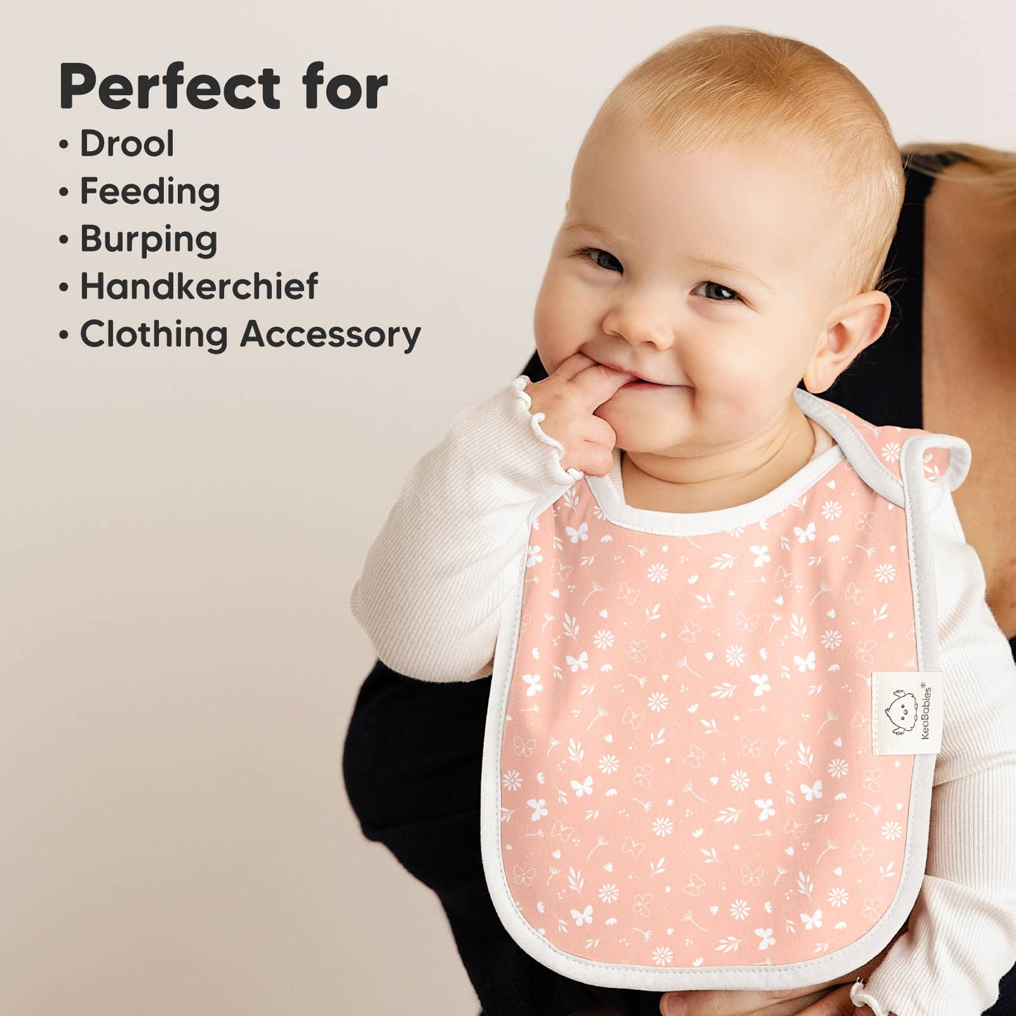 KeaBabies 8-Pack Hallo Drool Bibs