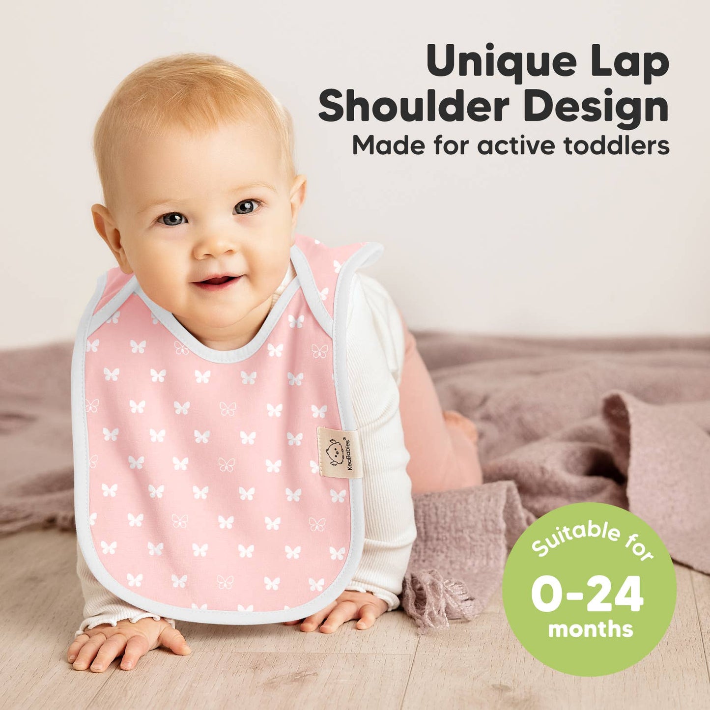 KeaBabies 8-Pack Hallo Drool Bibs