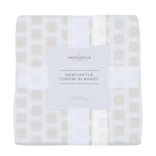 Flower Child Cotton Newcastle Throw Blanket