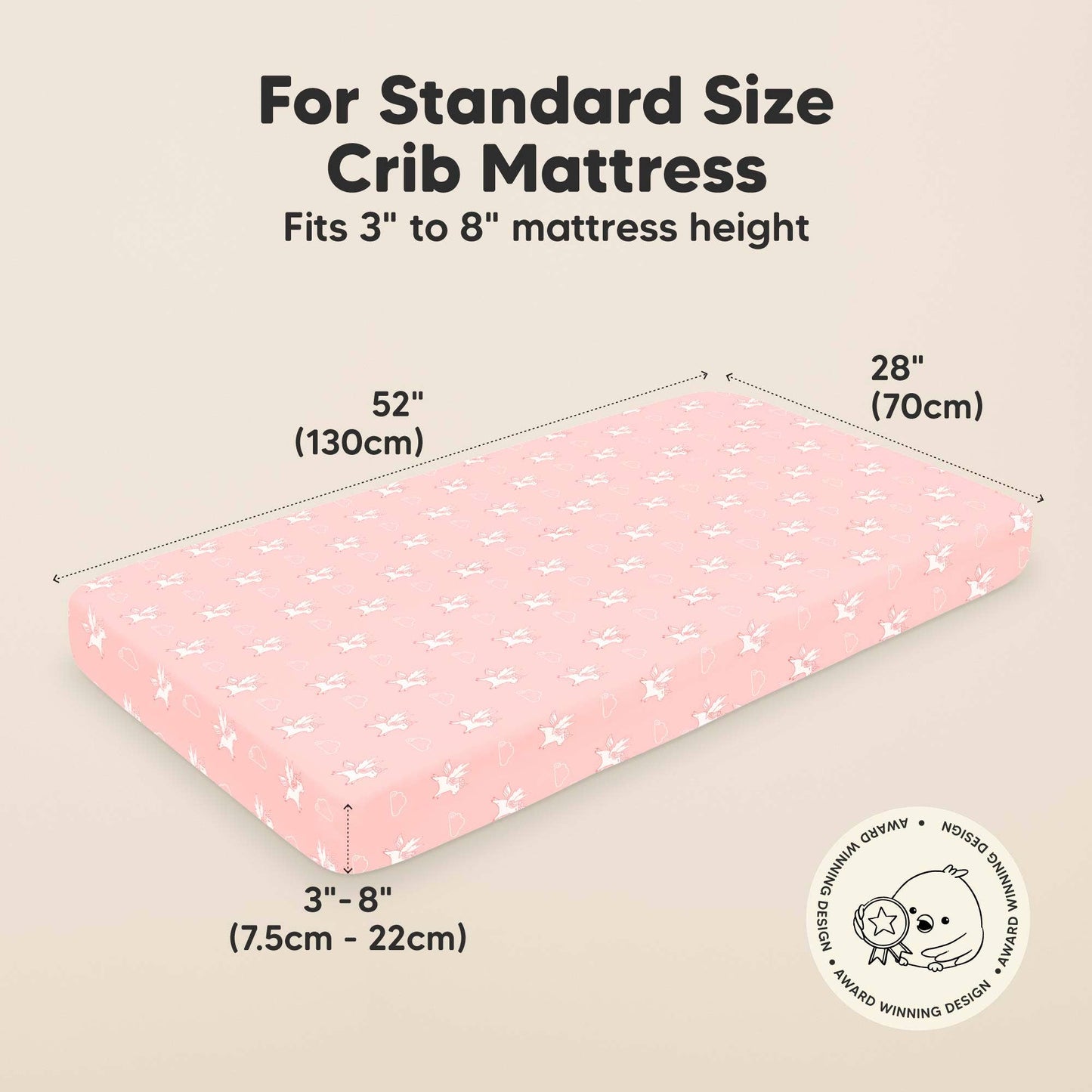 2-pack Organic Cotton Fitted Crib Sheet