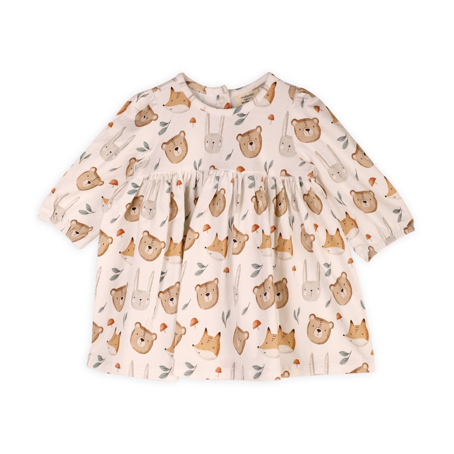 Forest Animals Baby Dress & Legging Set (Organic Jersey)