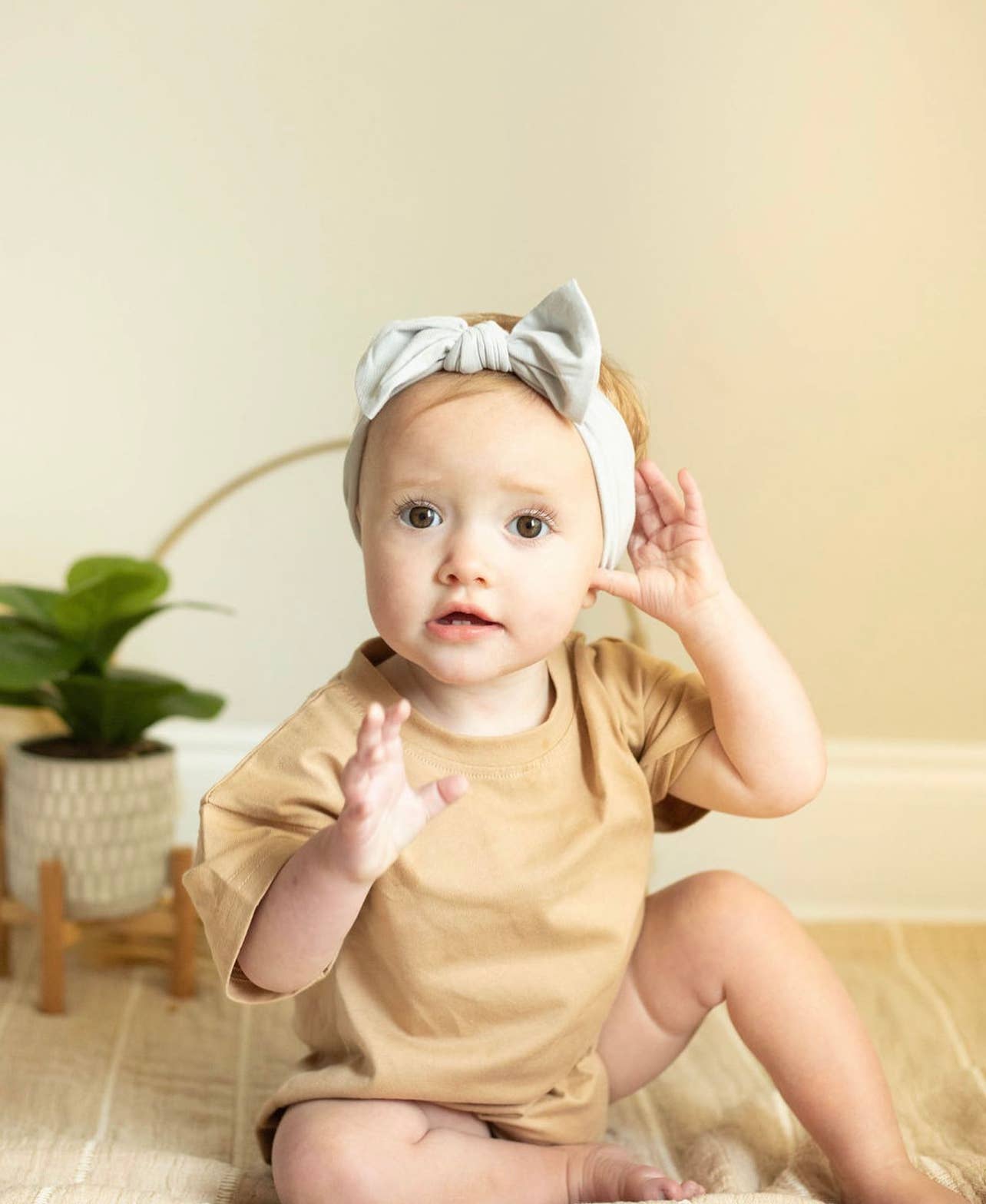 Bubble Baby romper organic oversized drop shoulder t-shirt