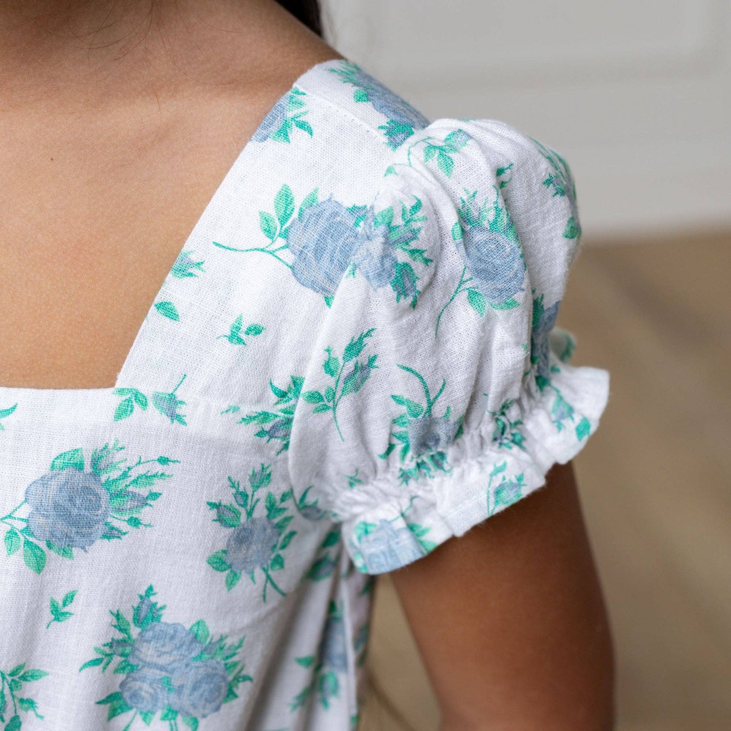 Linen Puff Sleeve Jumpsuit