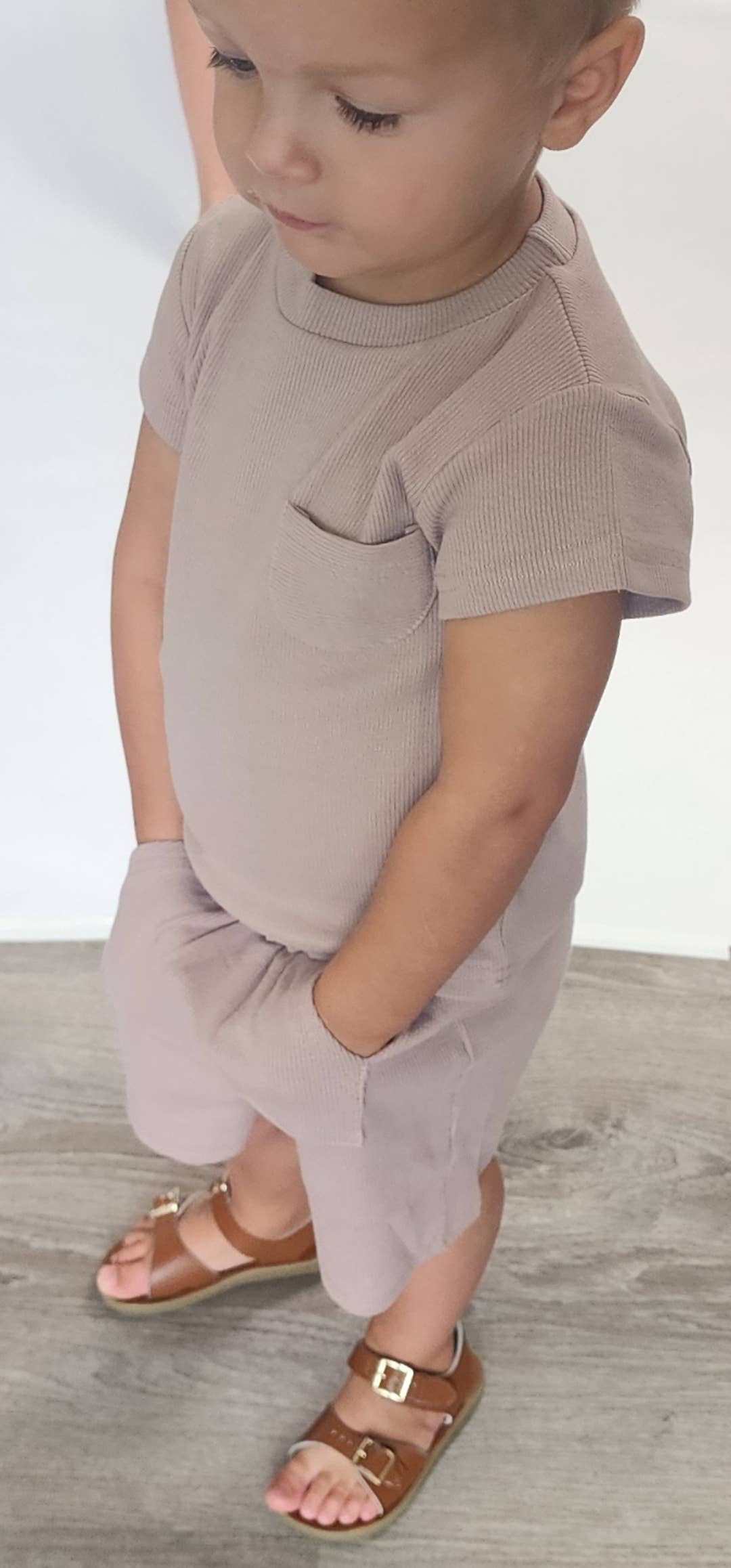 Ollie Ribbed Set- Beige