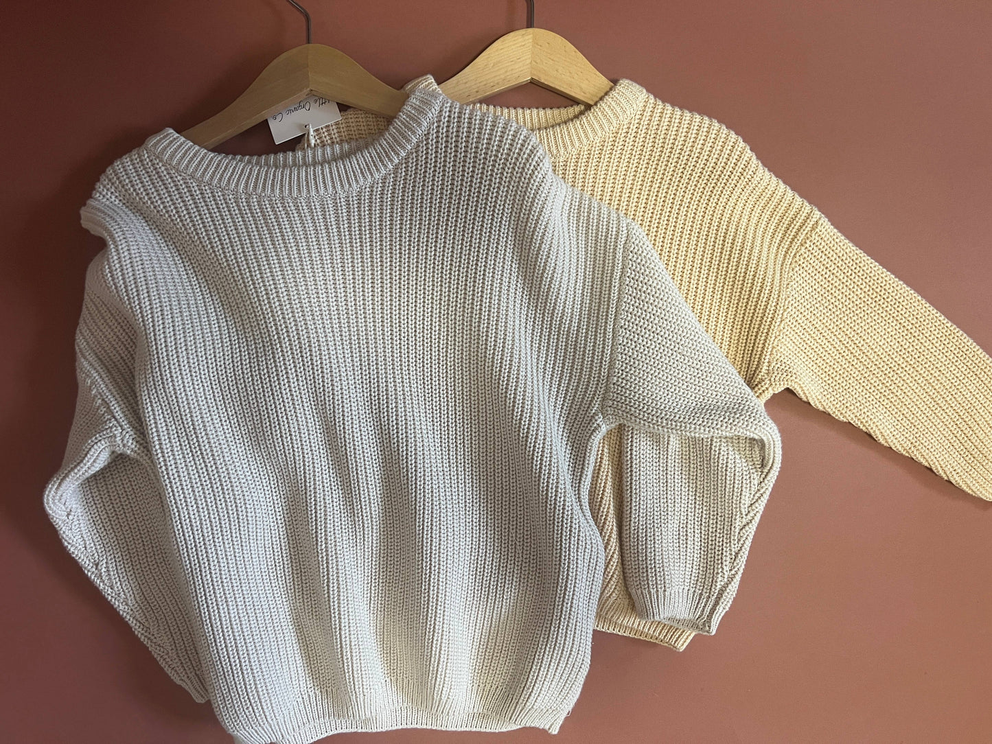 Baby Sweater Organic knit toddler/kids-oversized clothes