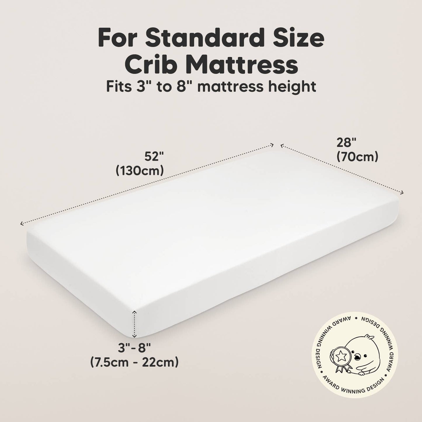2-pack Organic Cotton Fitted Crib Sheet