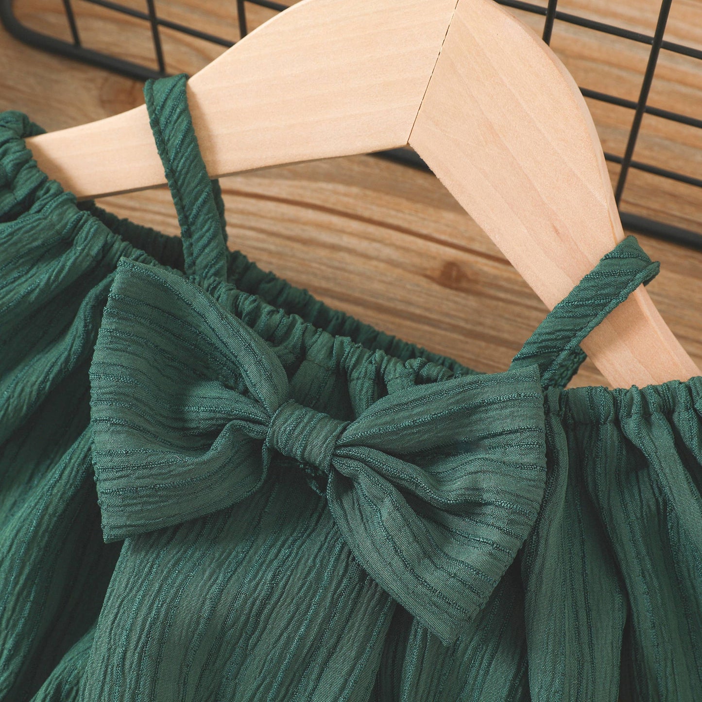 Baby Girl Sweet Off-Shoulder 2pcs Polyester Set