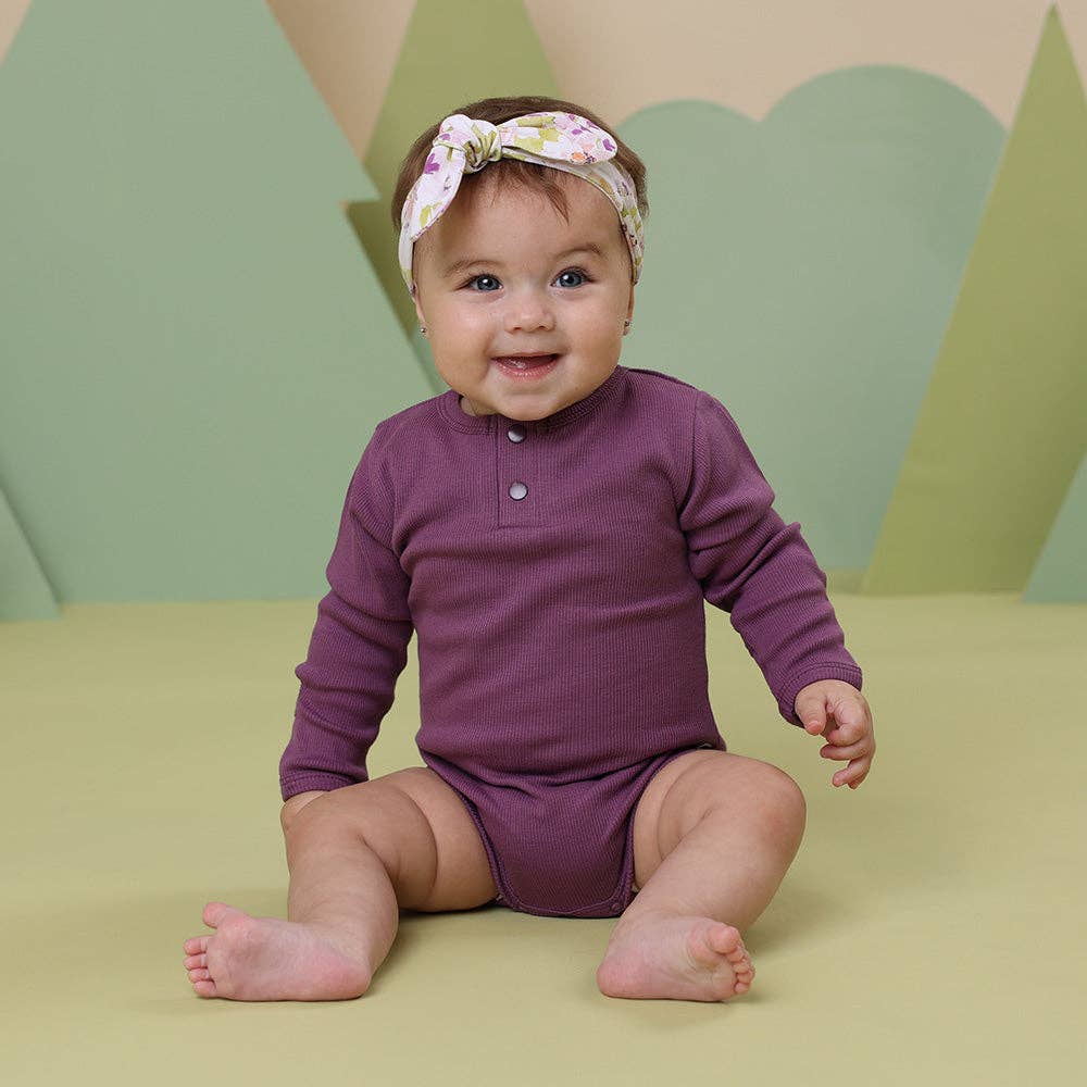 Mulberry Long Sleeve Organic Bodysuit