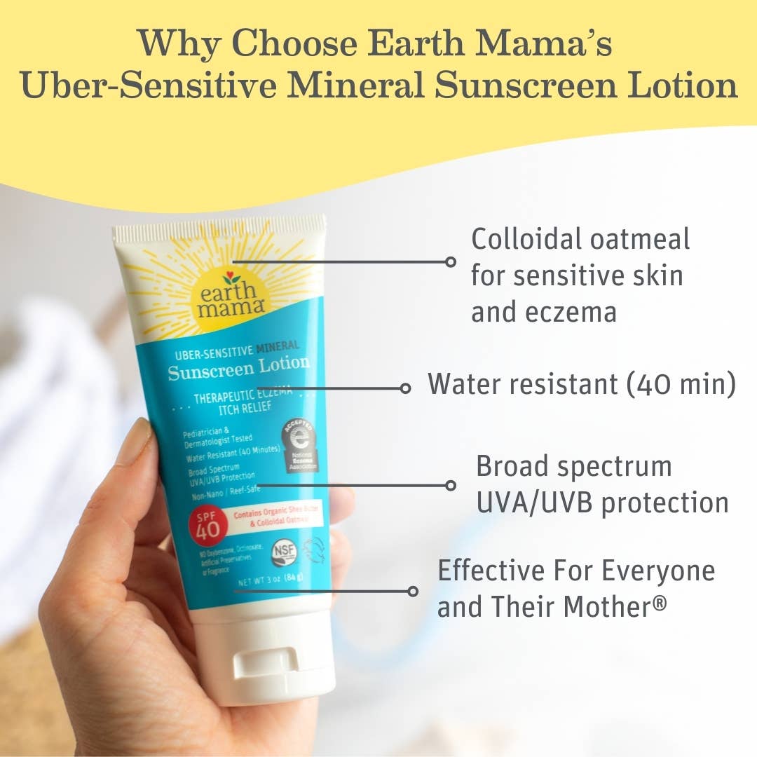 Uber-Sensitive Mineral Sunscreen Lotion - SPF 40