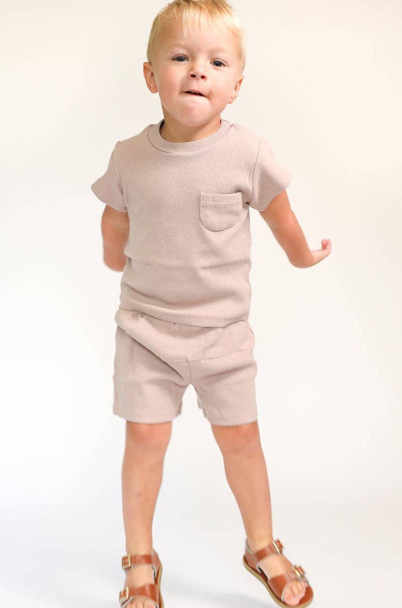 Ollie Ribbed Set- Beige