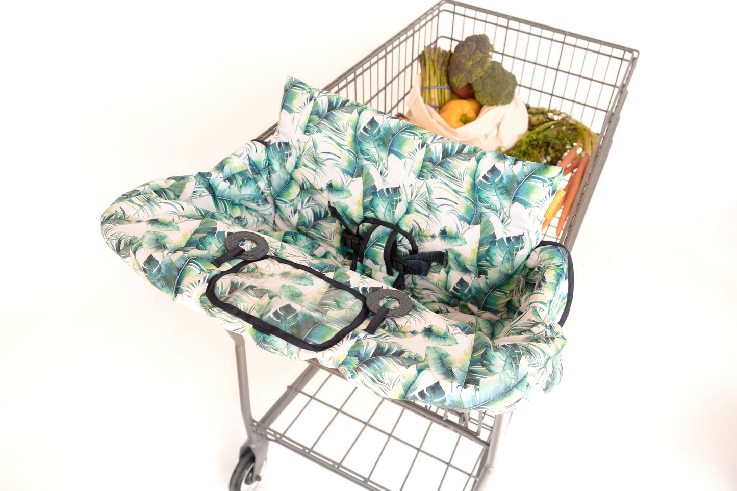 Baby Shopping Cart Cover | Tropical Day Leaf Print
