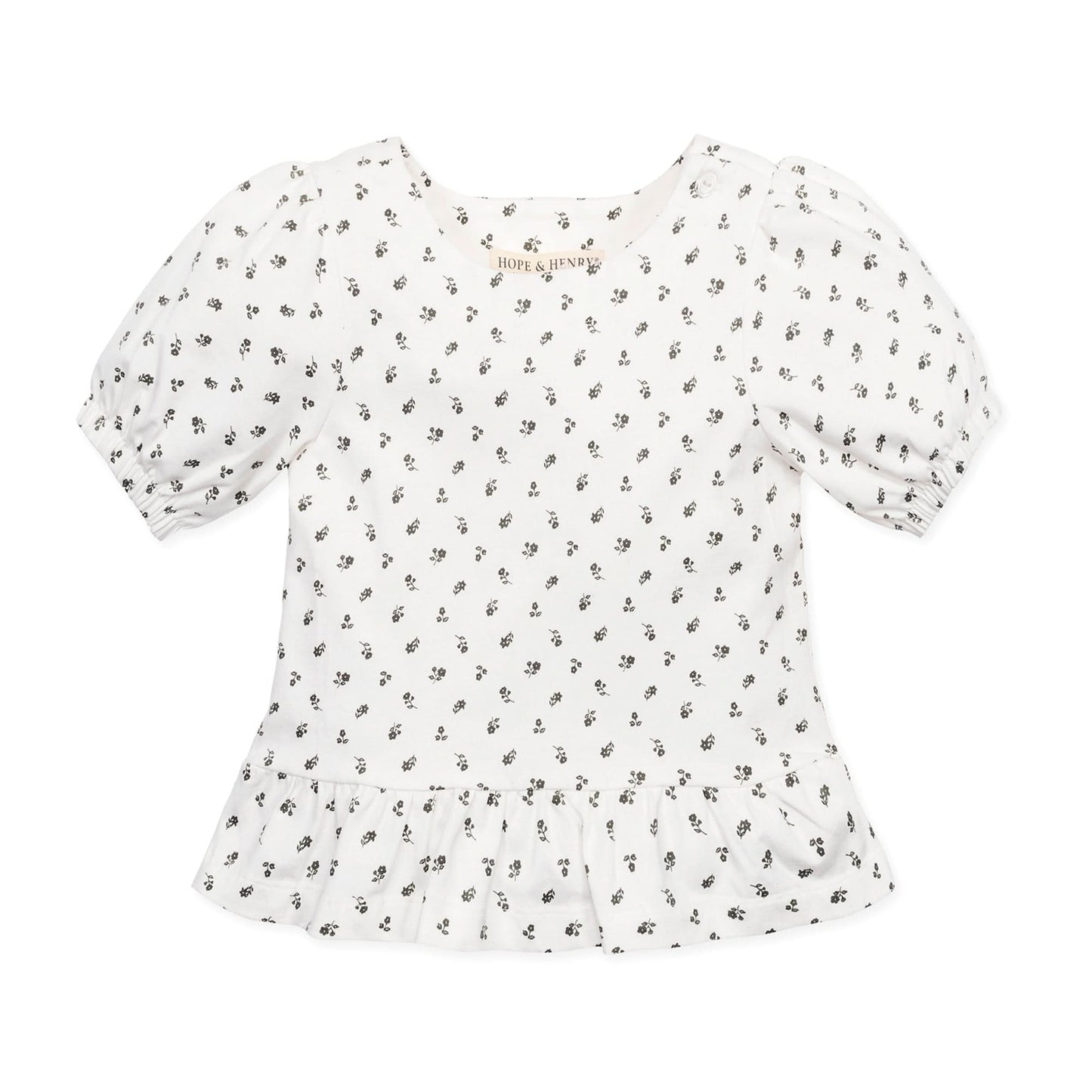 Organic Knit Peplum Top - Baby