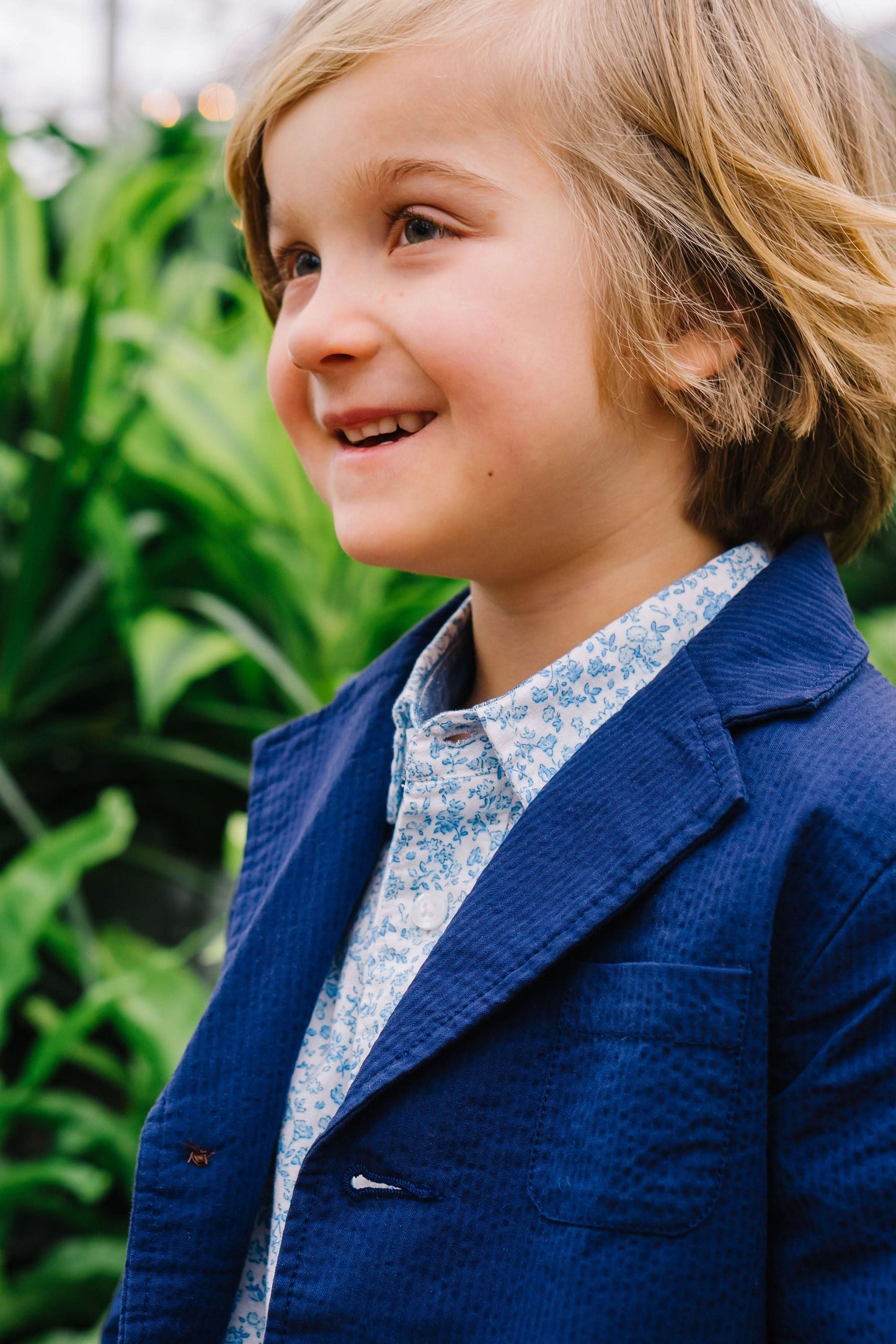 Organic Seersucker Suit Jacket - Baby
