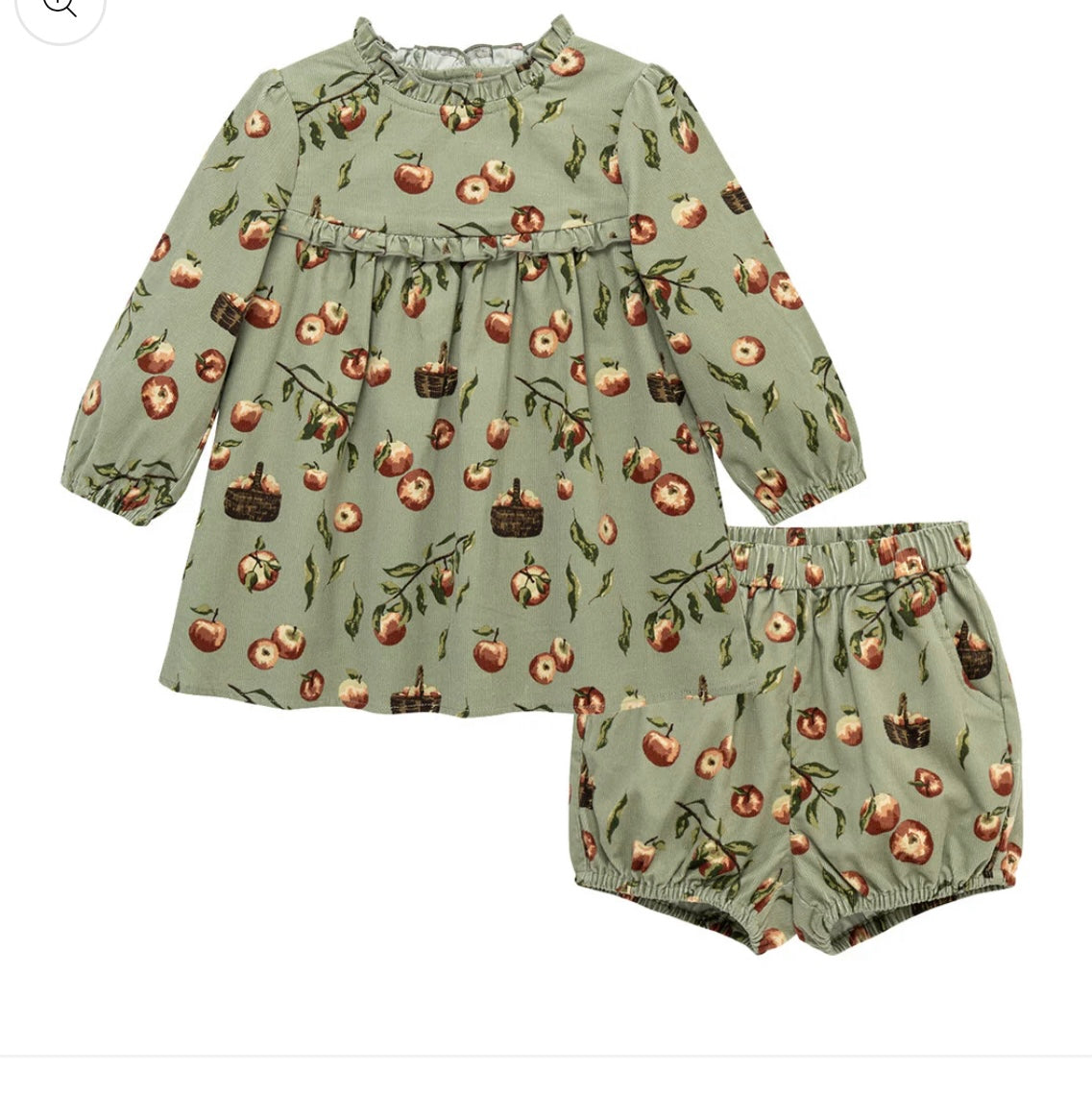 Apple Orchard Corduroy Dress and Bloomers
