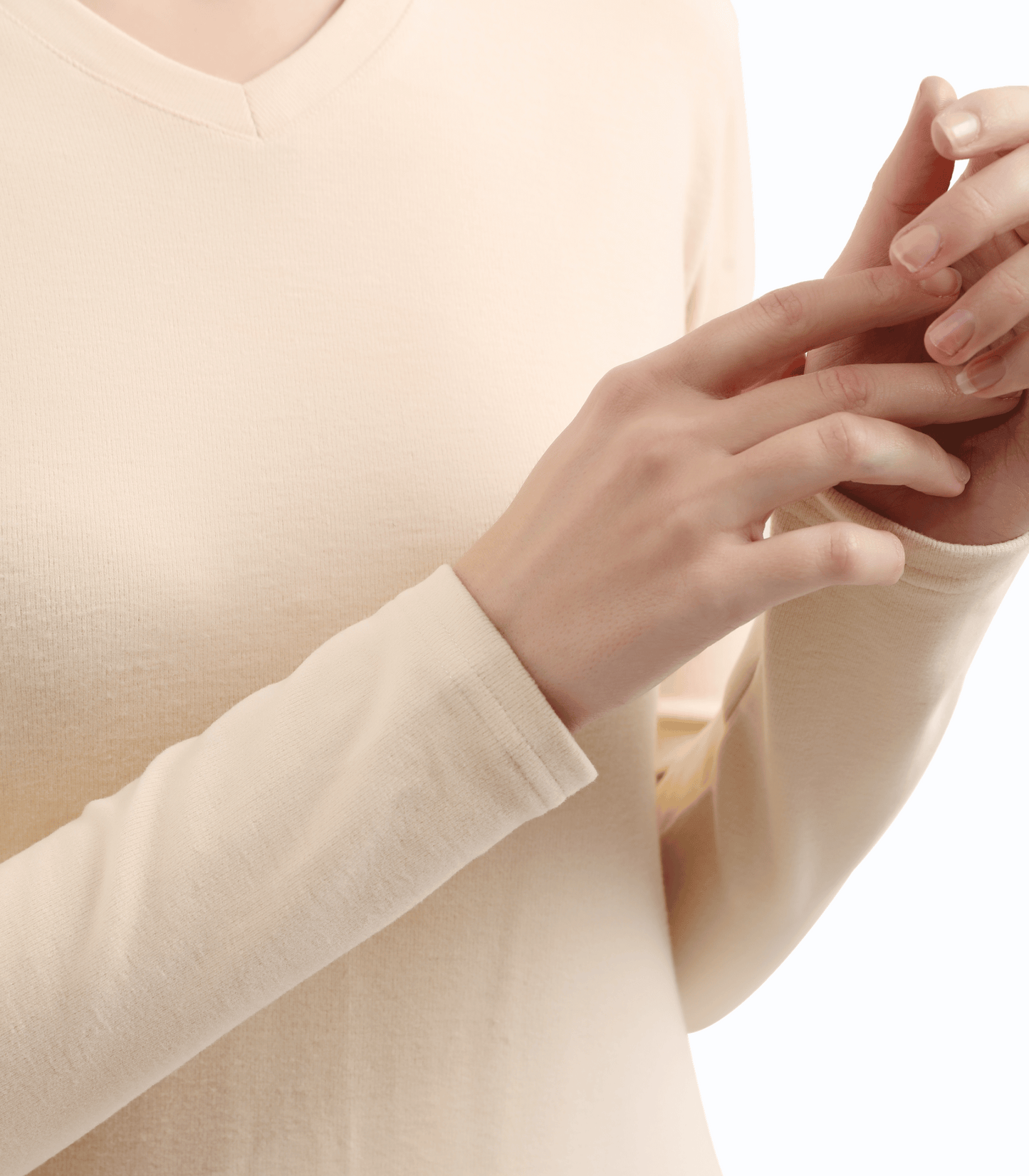 V-Neck Fitted Maternity Maxi Sweater Dress