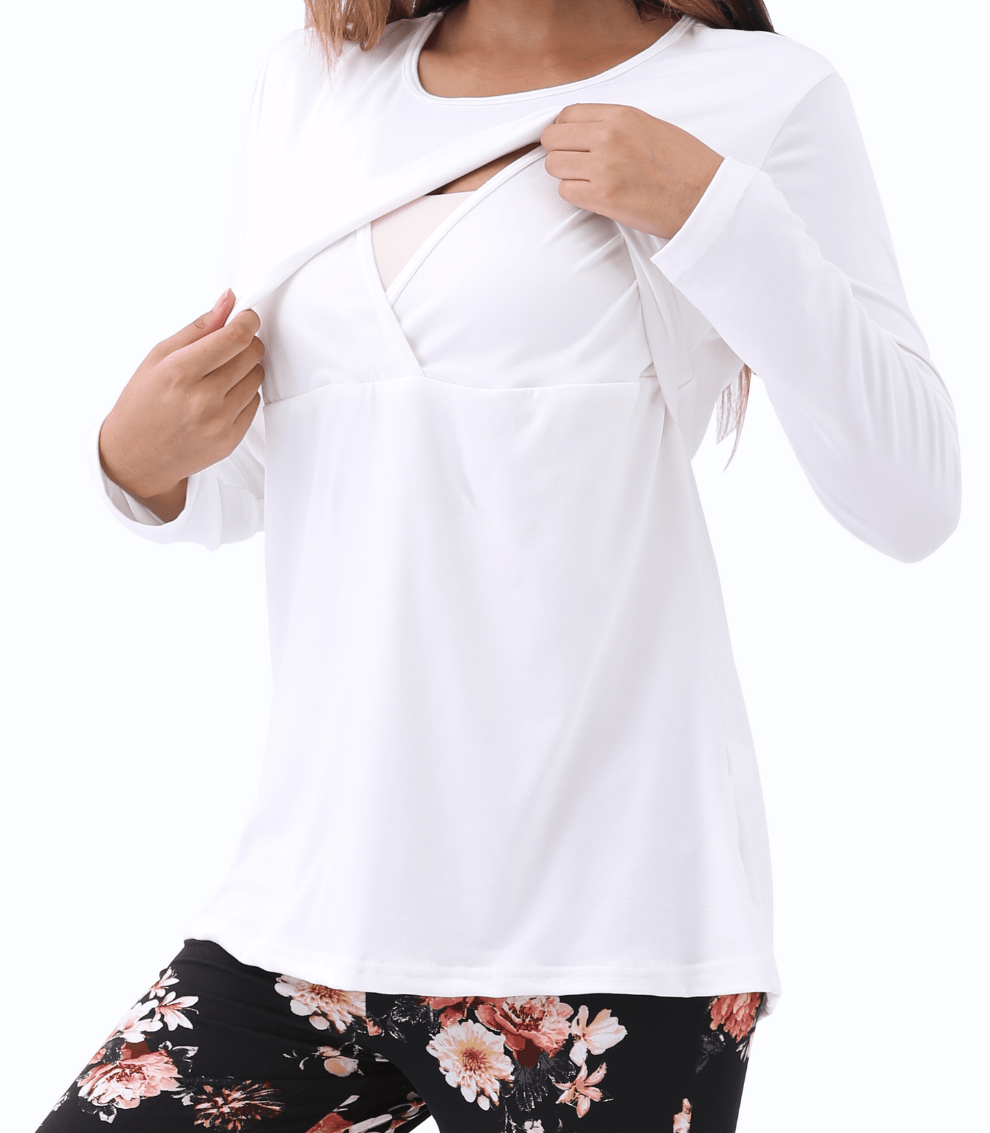 Long Sleeve Bump Friendly Nursing Pajama Set